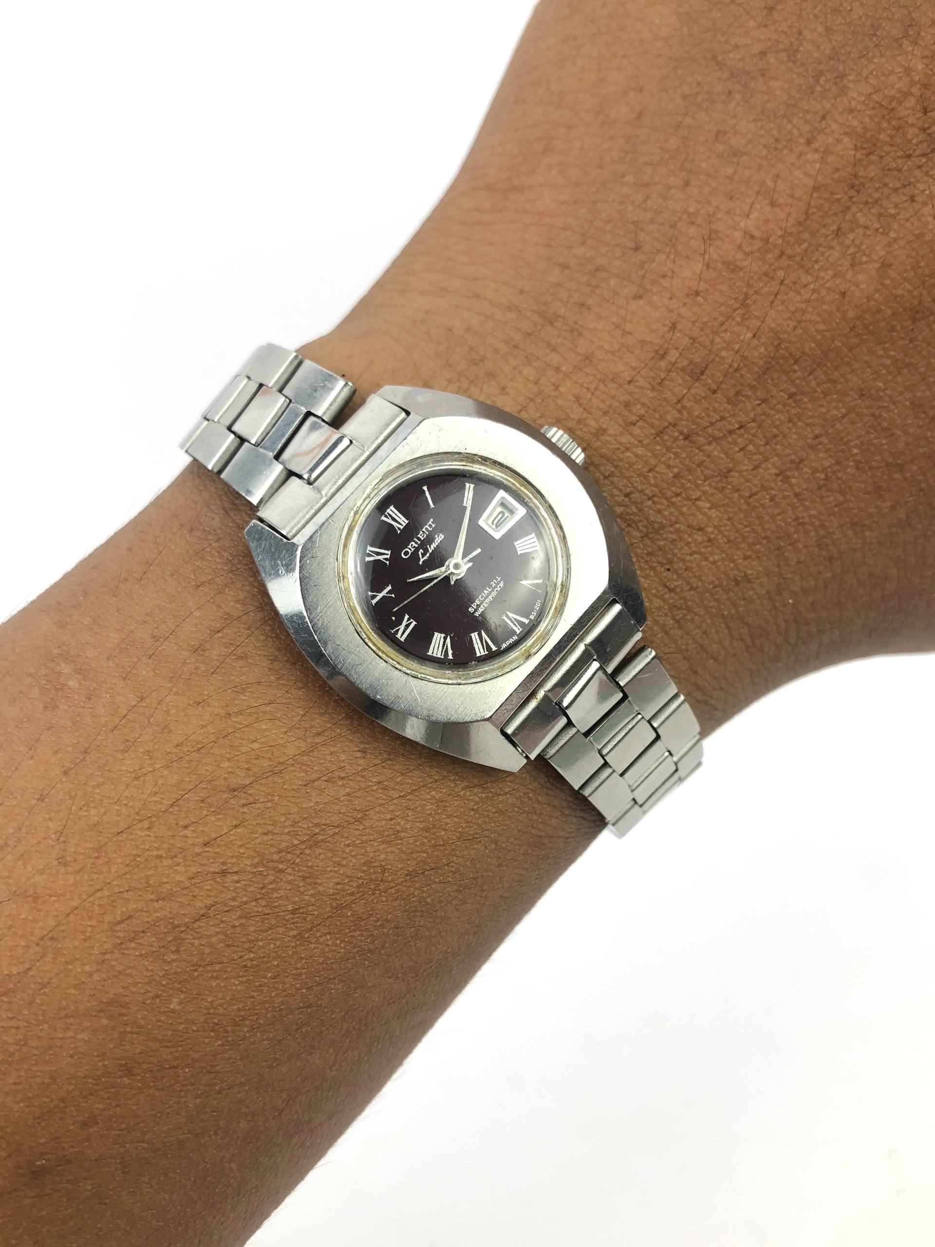 VINTAGE ORIENT LINDA BROWN ROMAN DIAL ALL ORIGINAL