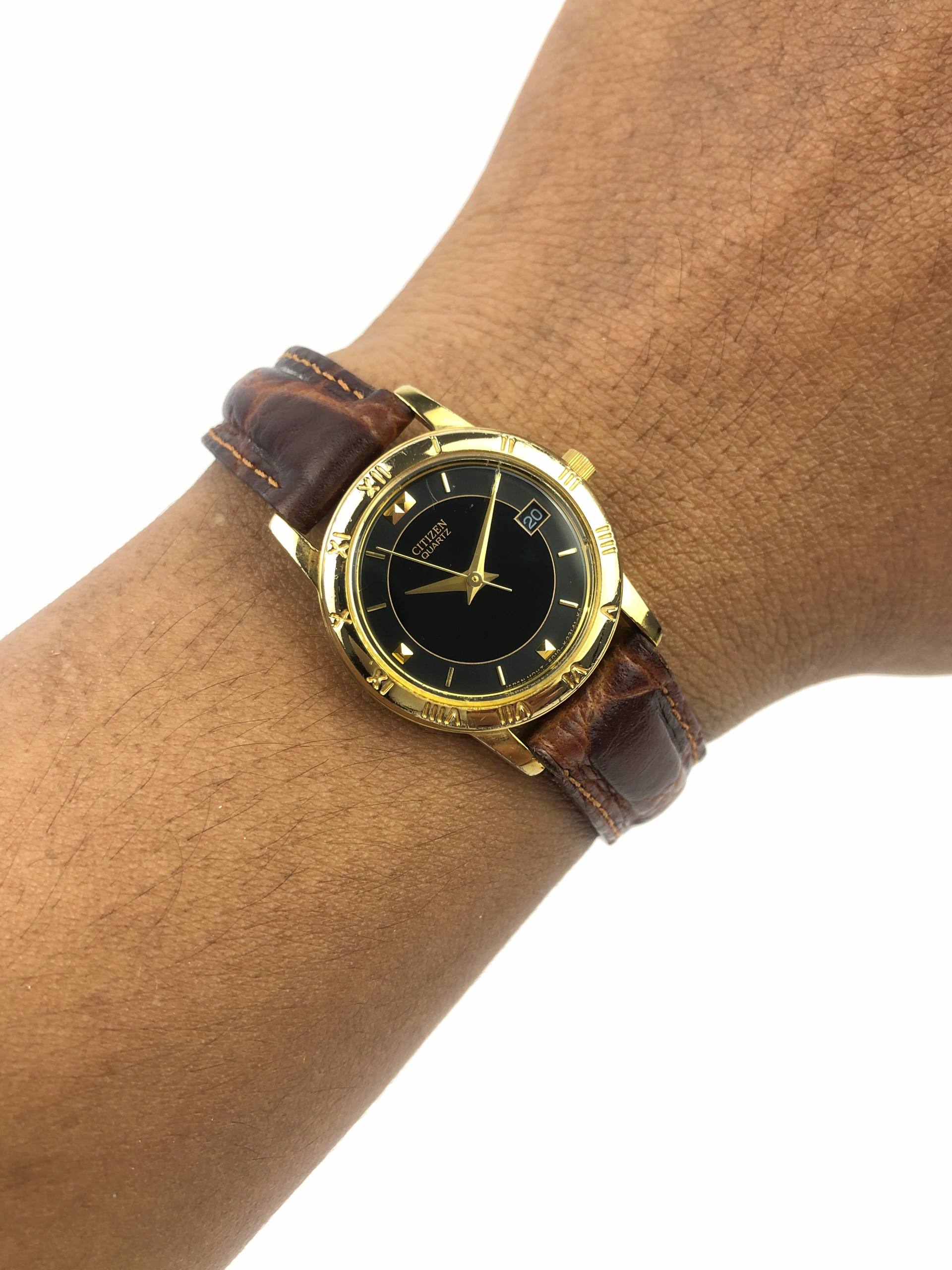 CITIZEN QUARTZ LADY BLACK DIAL