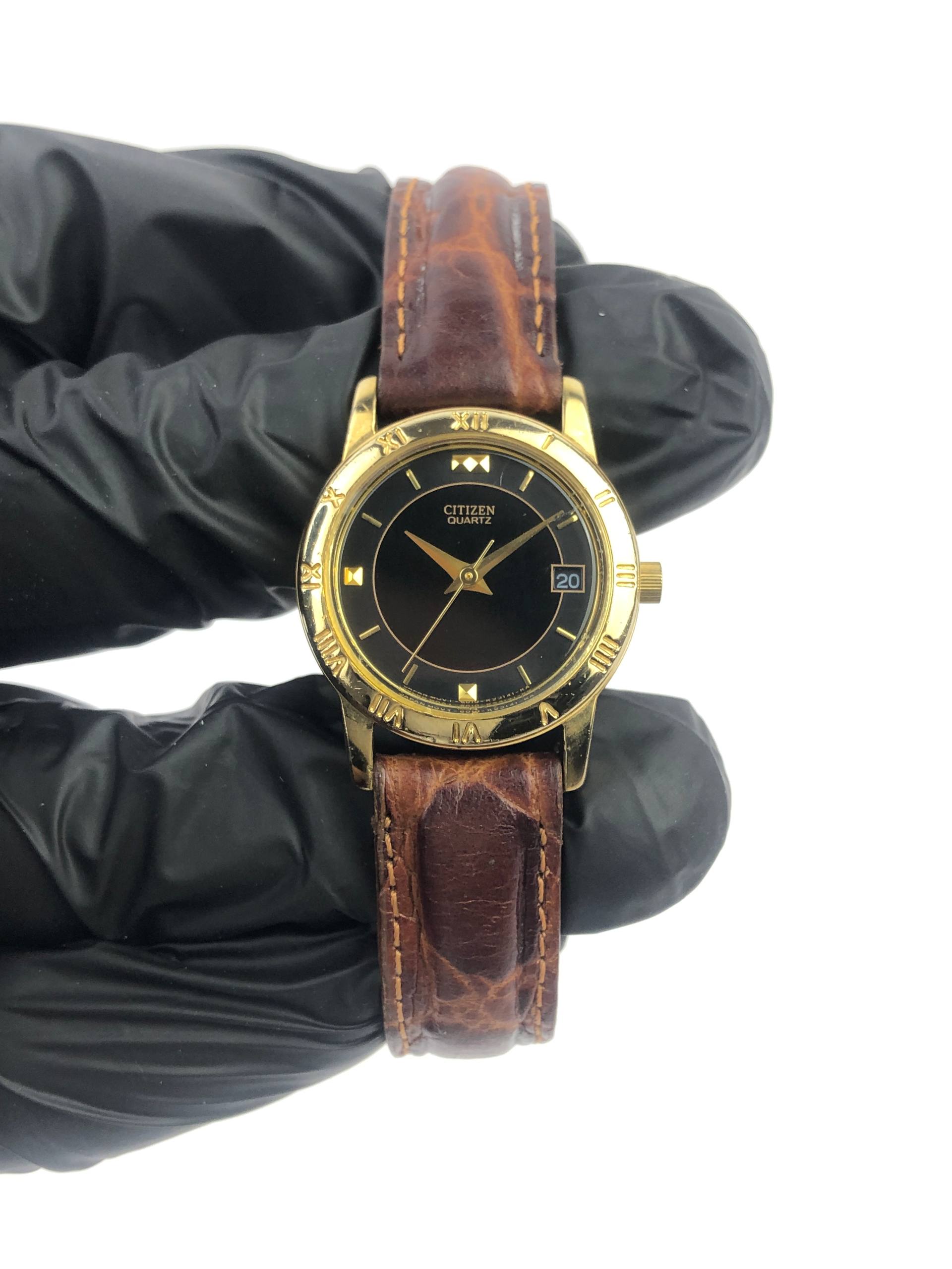 CITIZEN QUARTZ LADY BLACK DIAL - Gambar 7