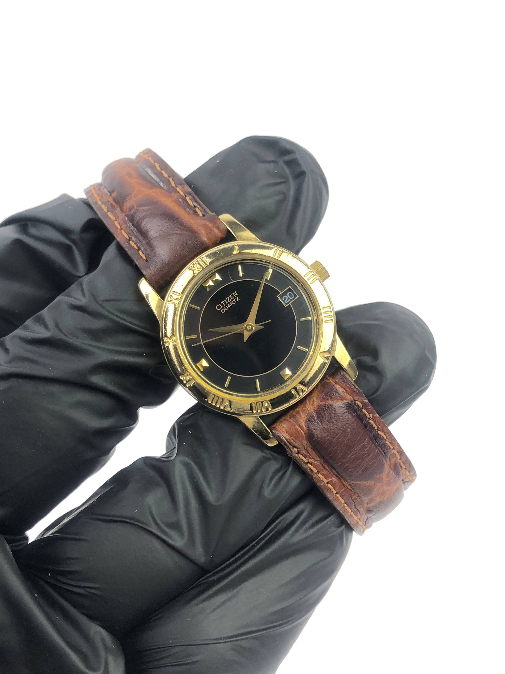 CITIZEN QUARTZ LADY BLACK DIAL - Gambar 5