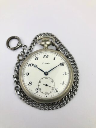 POCKET WATCH CYMA BREGUET ENAMEL DIAL