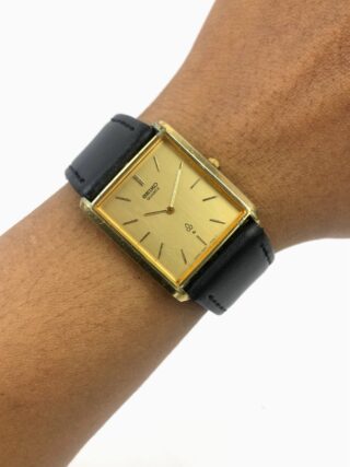 EKSLUSIF SEIKO QUARTZ TANK GOLD CASE