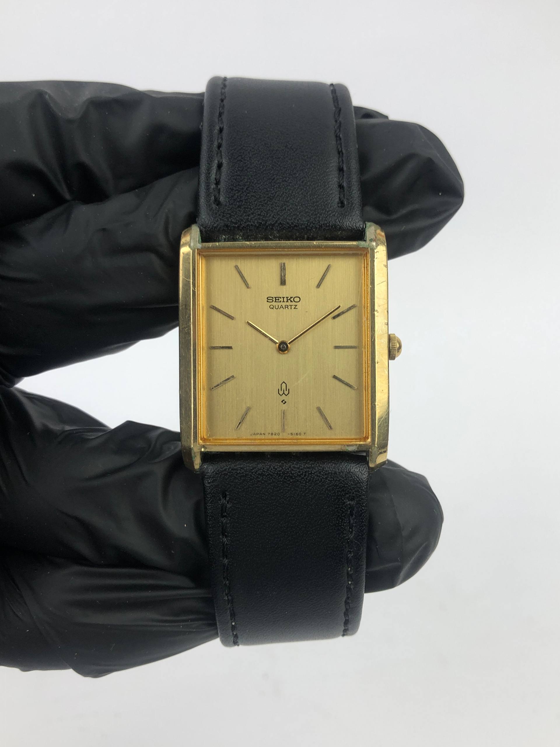 EKSLUSIF SEIKO QUARTZ TANK GOLD CASE - Gambar 2