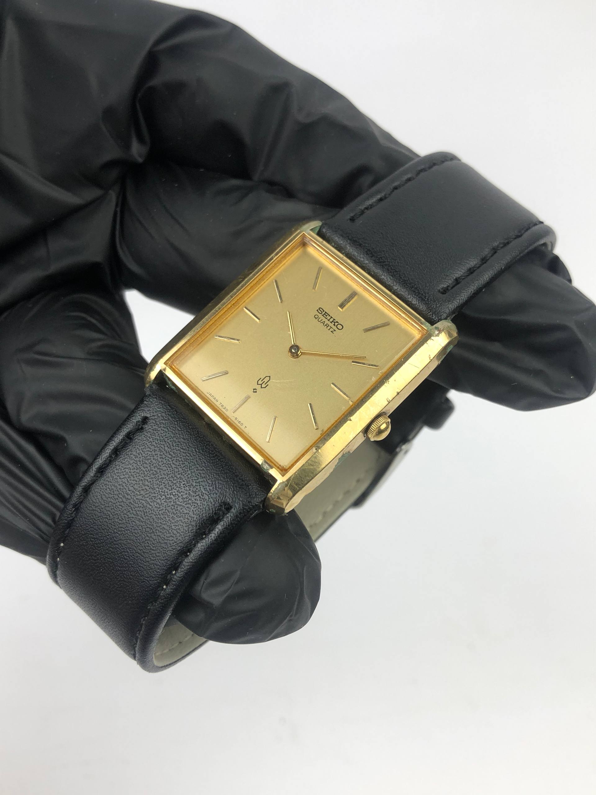 EKSLUSIF SEIKO QUARTZ TANK GOLD CASE - Gambar 3