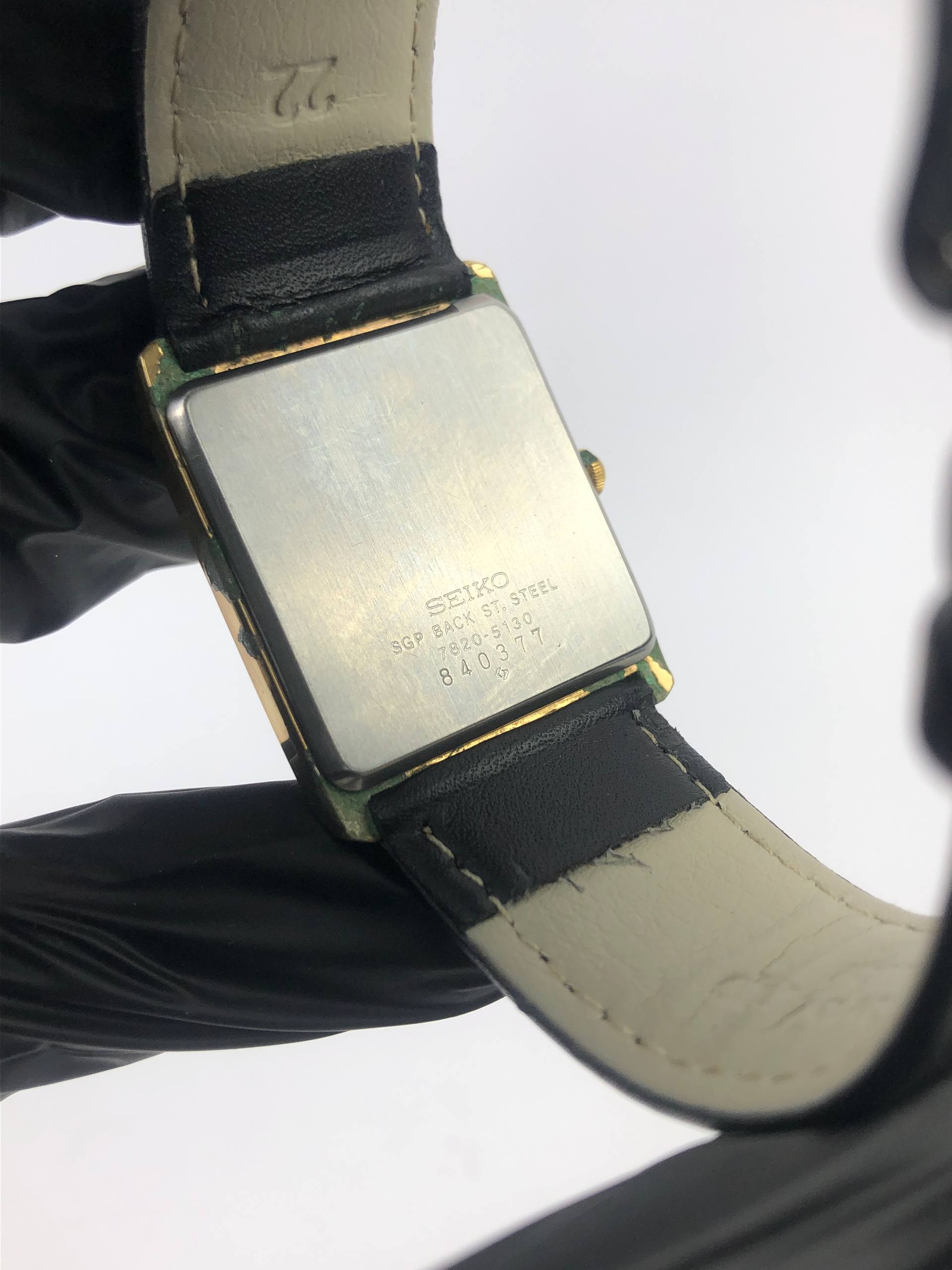 EKSLUSIF SEIKO QUARTZ TANK GOLD CASE - Gambar 7