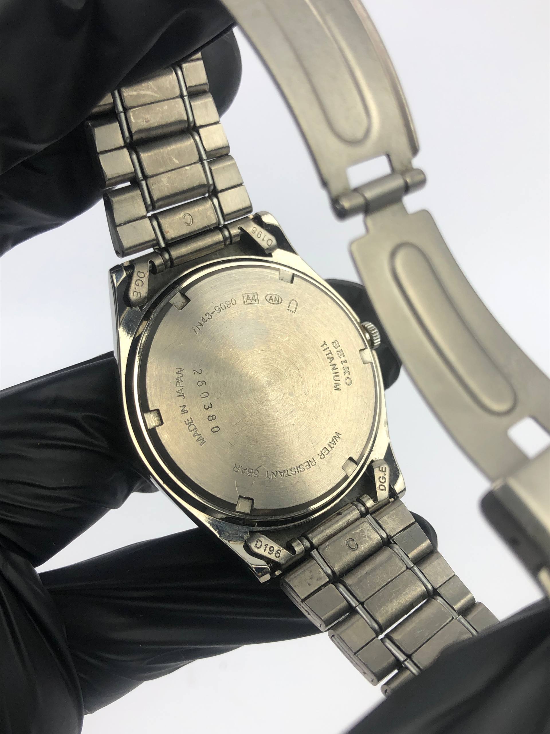 SEIKO SPIRIT BREGUET LUME DIAL ALL TITANIUM RARE - Gambar 9