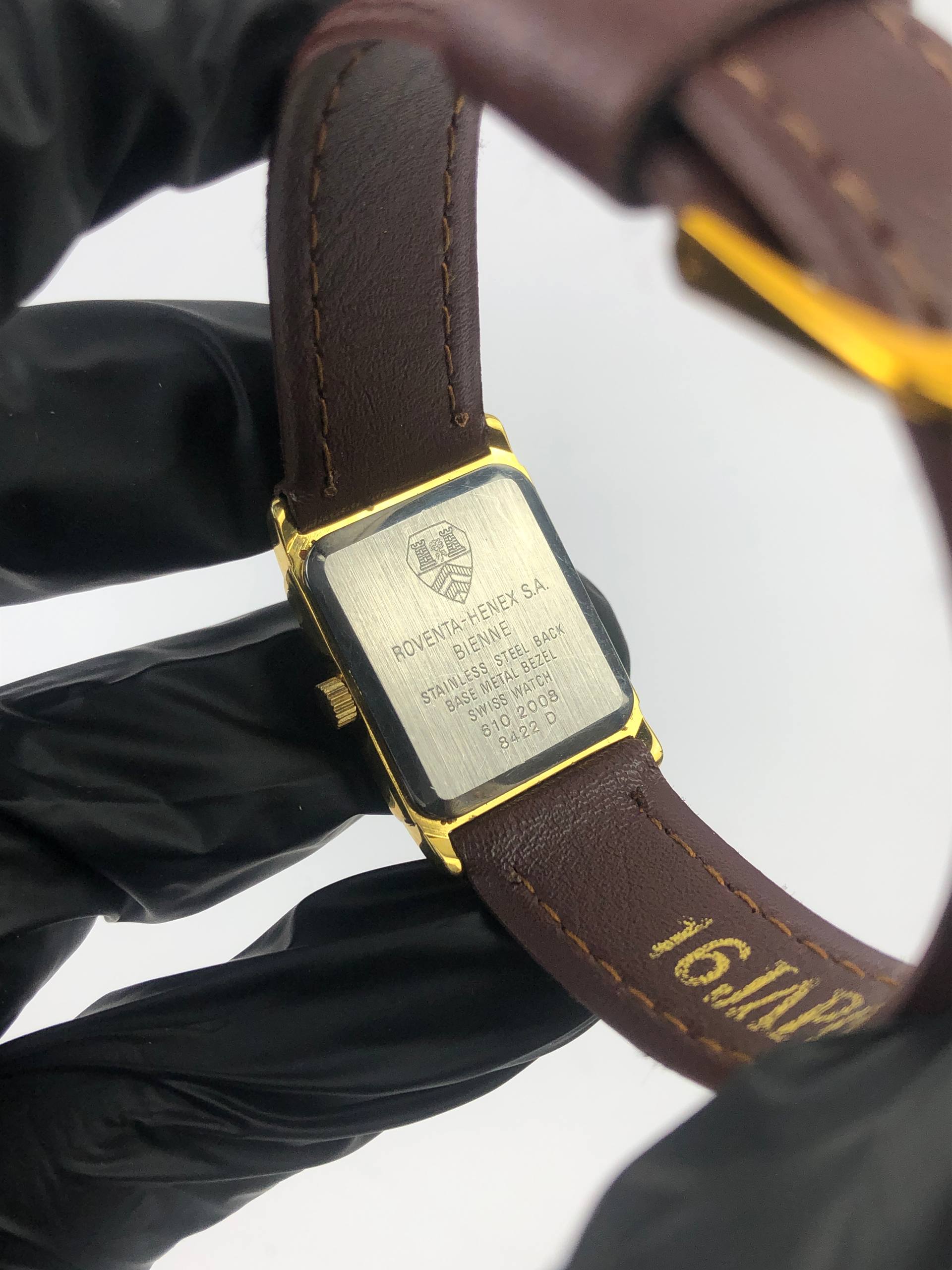 SWISSMADE ROVENTA HENNEX TANK LADIES SANDS DIAL - Gambar 7