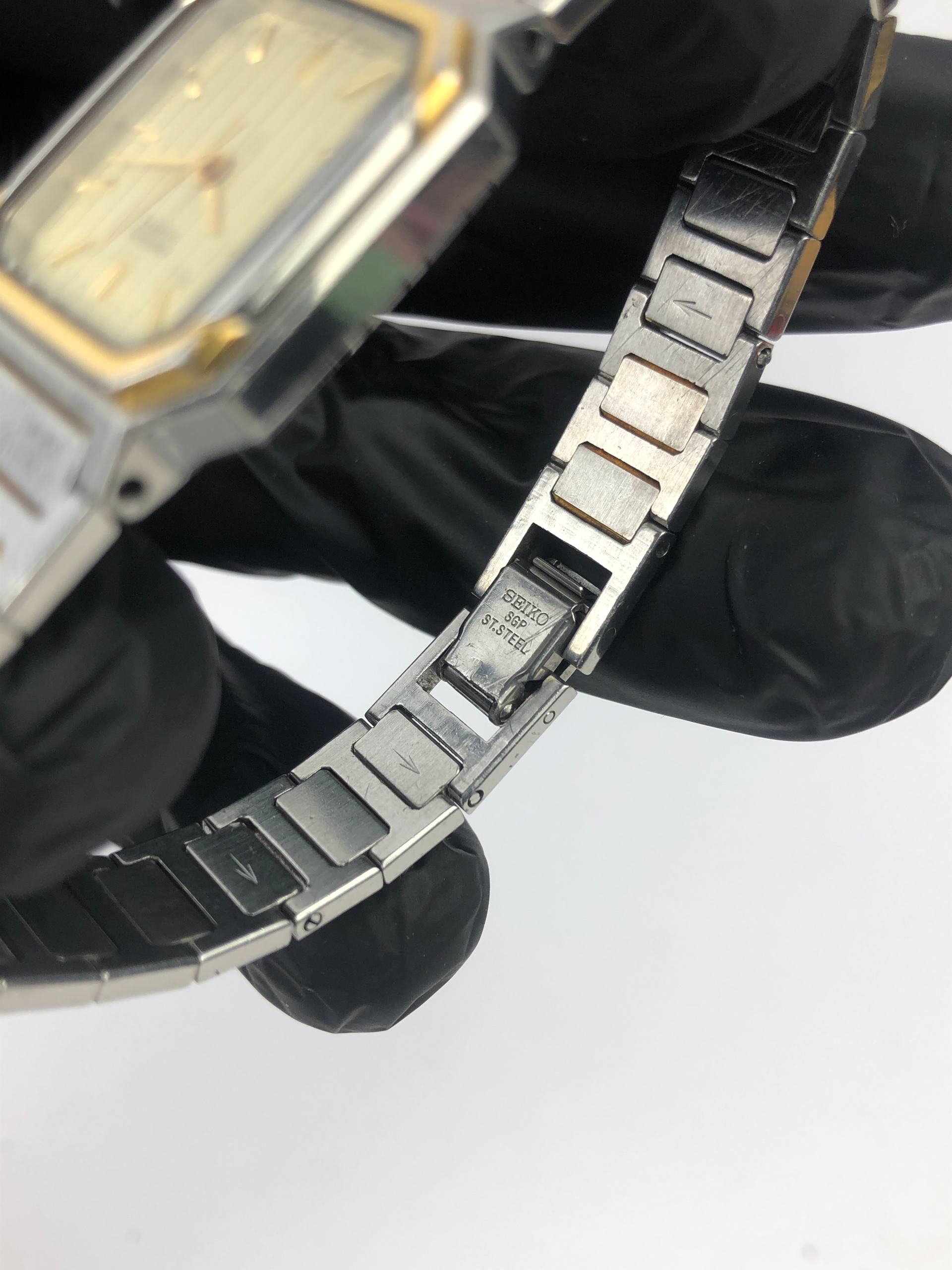 SEIKO QUARTZ TANK FULL BRACELET ALL ORIGINAL - Gambar 7