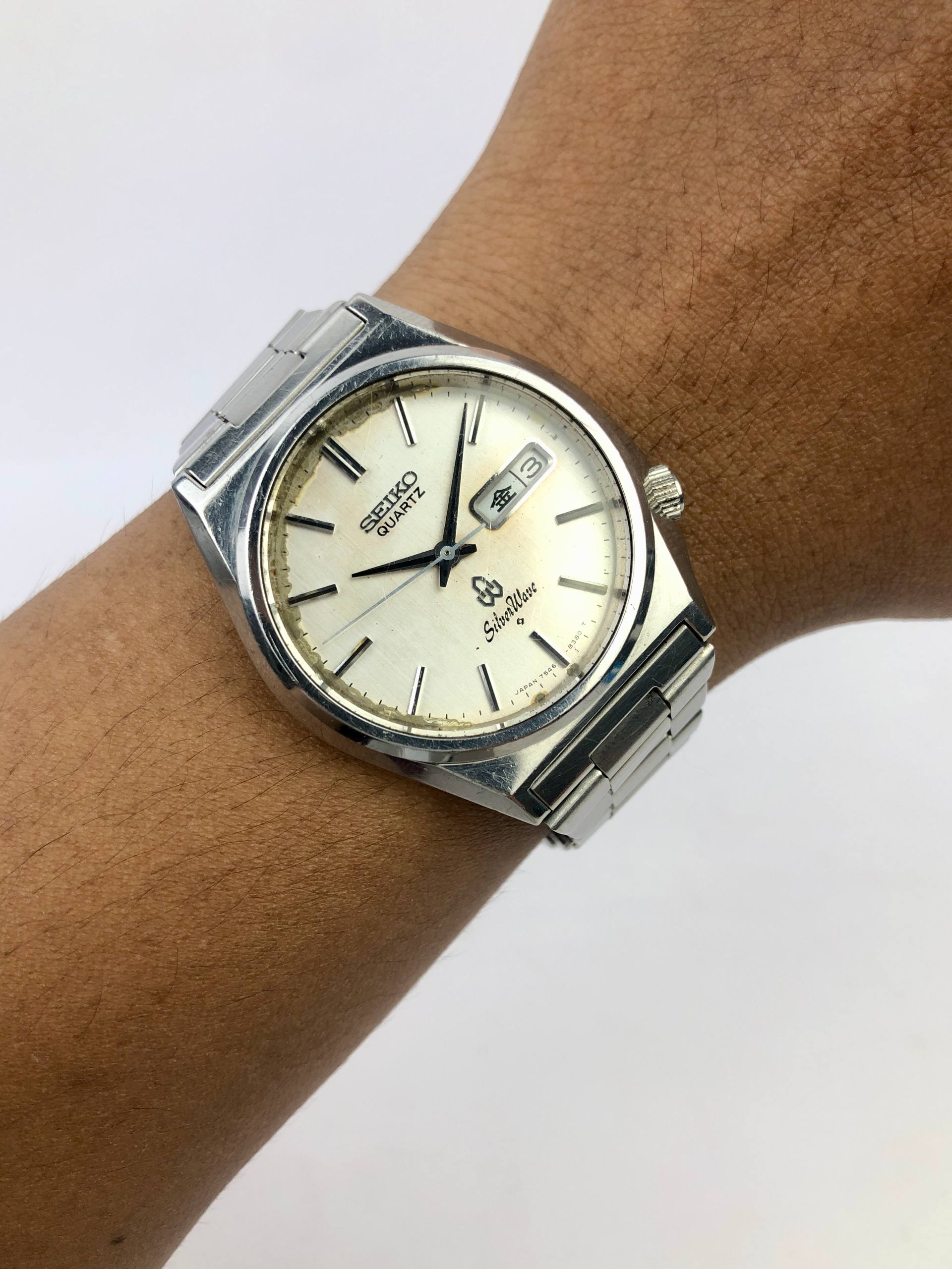 SEIKO SILVERWAVE QUARTZ VINTAGE ALL ORIGINAL
