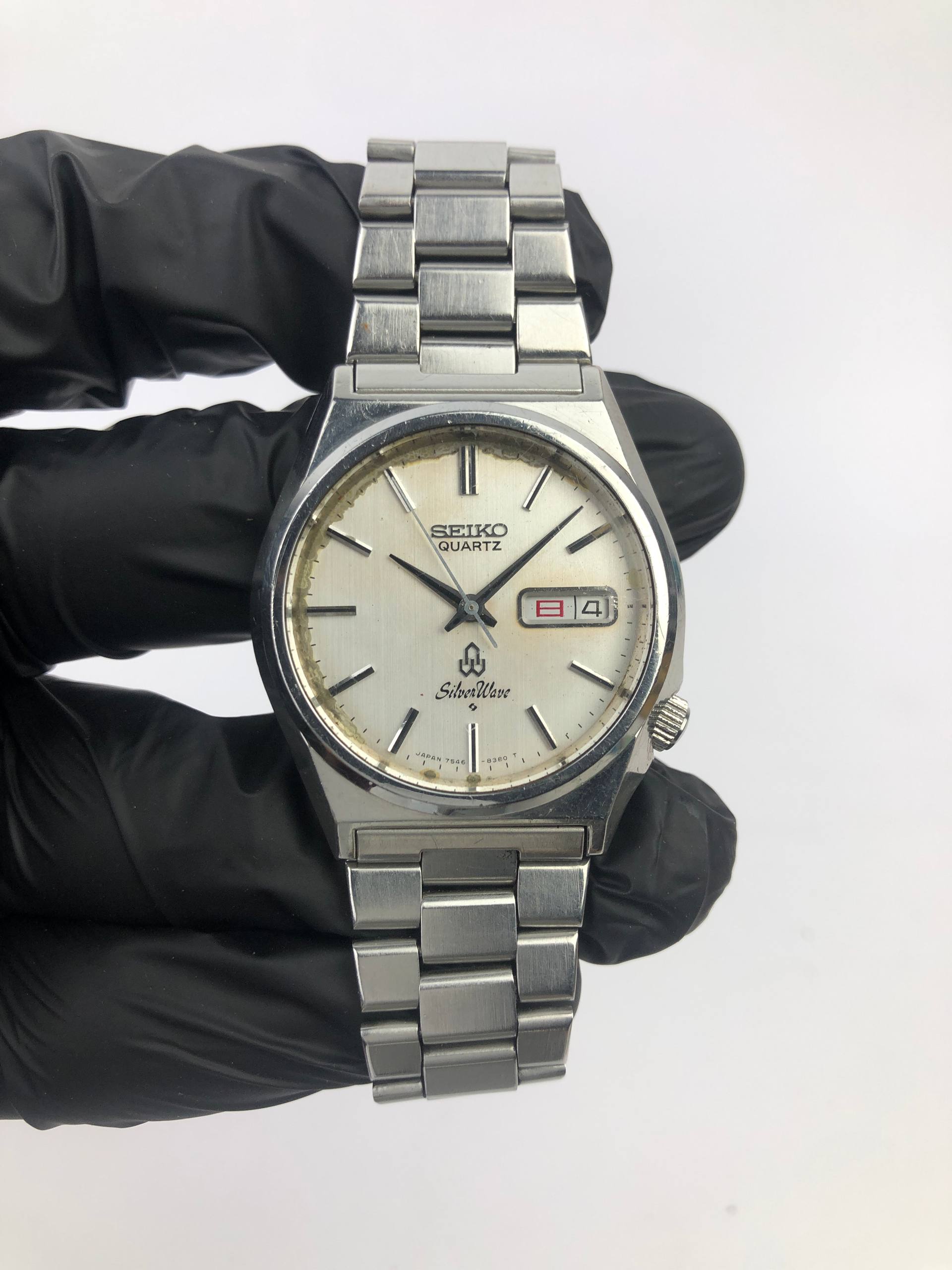 SEIKO SILVERWAVE QUARTZ VINTAGE ALL ORIGINAL - Gambar 3