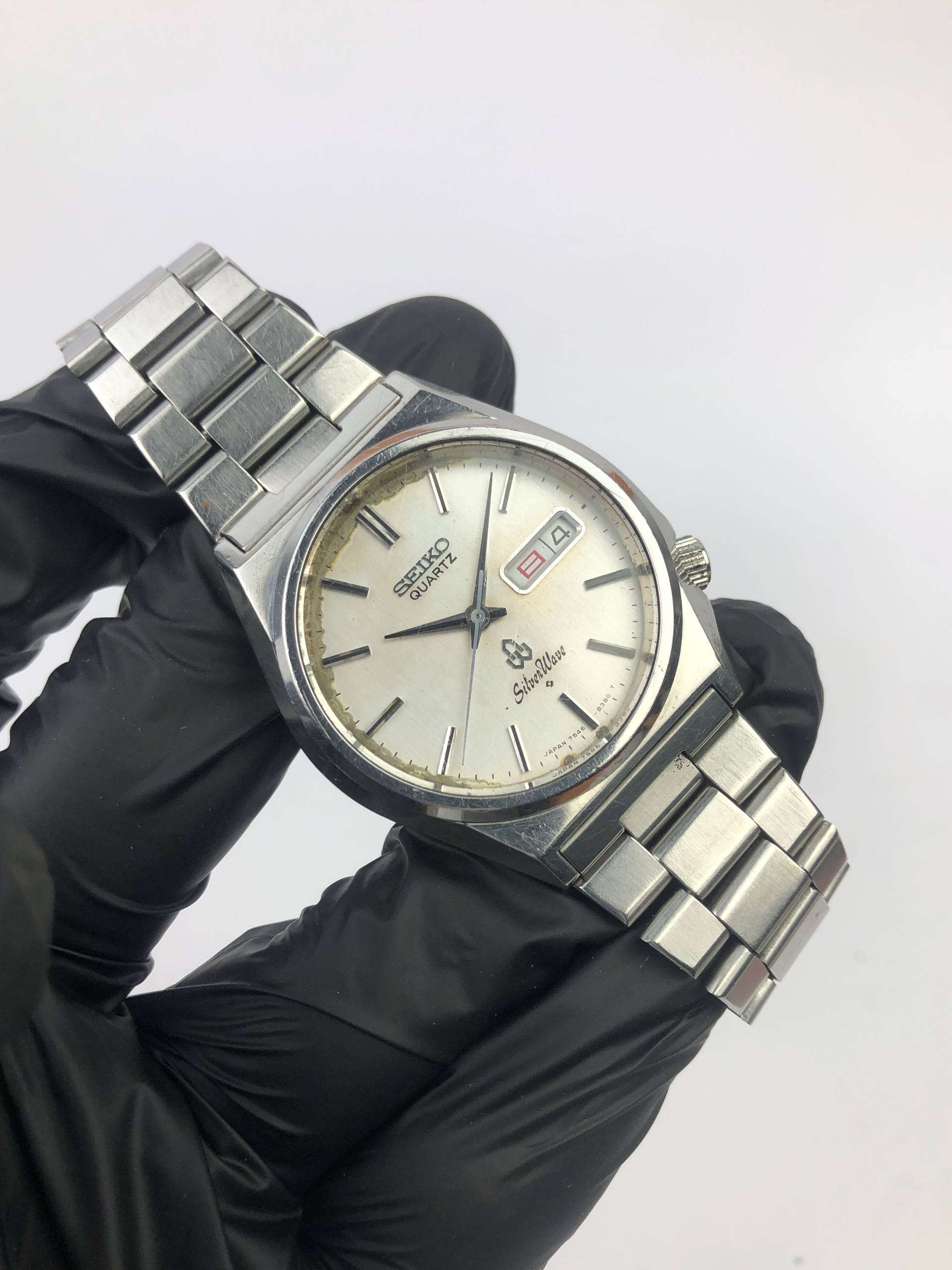 SEIKO SILVERWAVE QUARTZ VINTAGE ALL ORIGINAL - Gambar 5