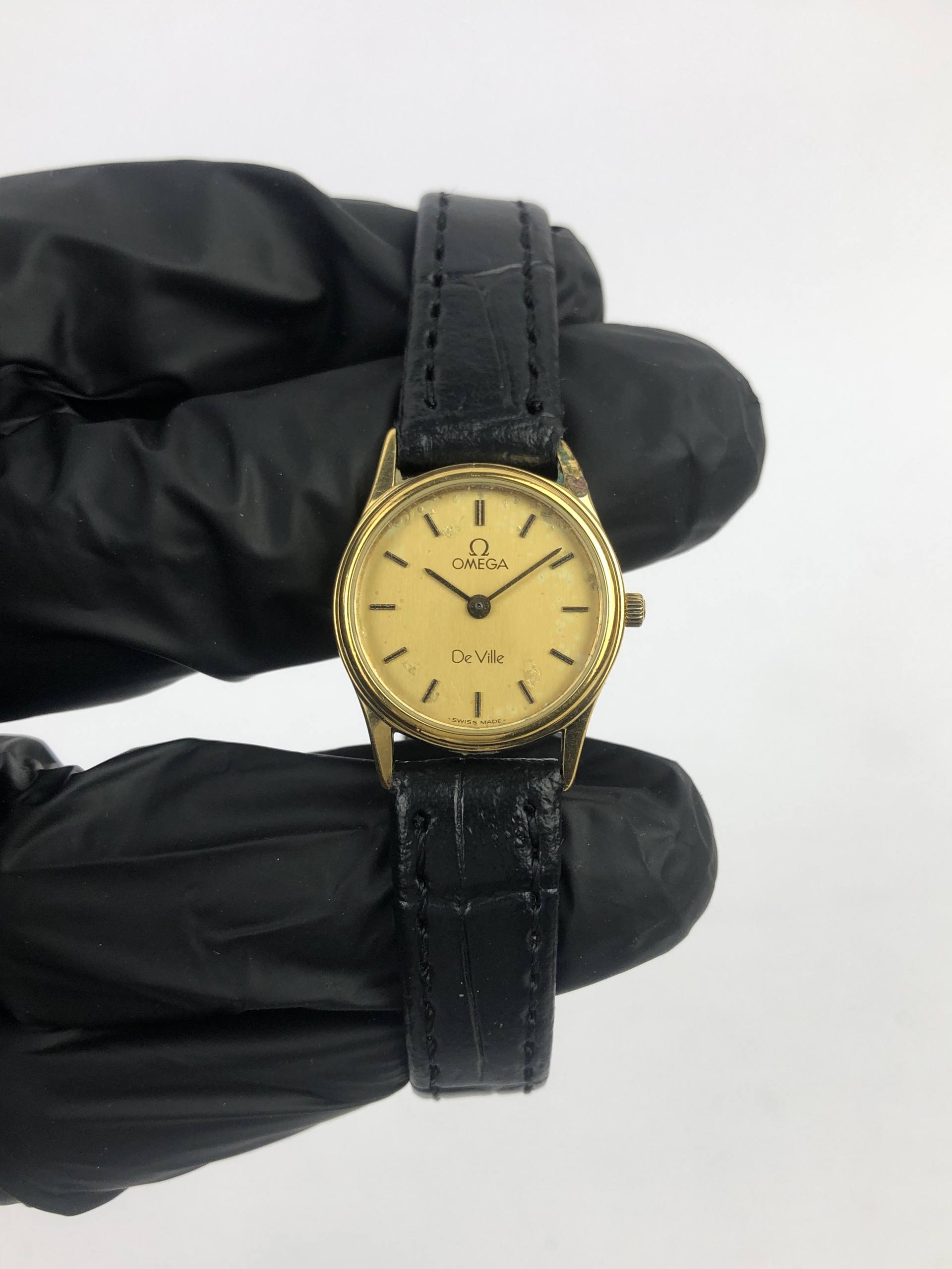 OMEGA DEVILLE QUARTZ ROUND CASE LADIES - Gambar 2