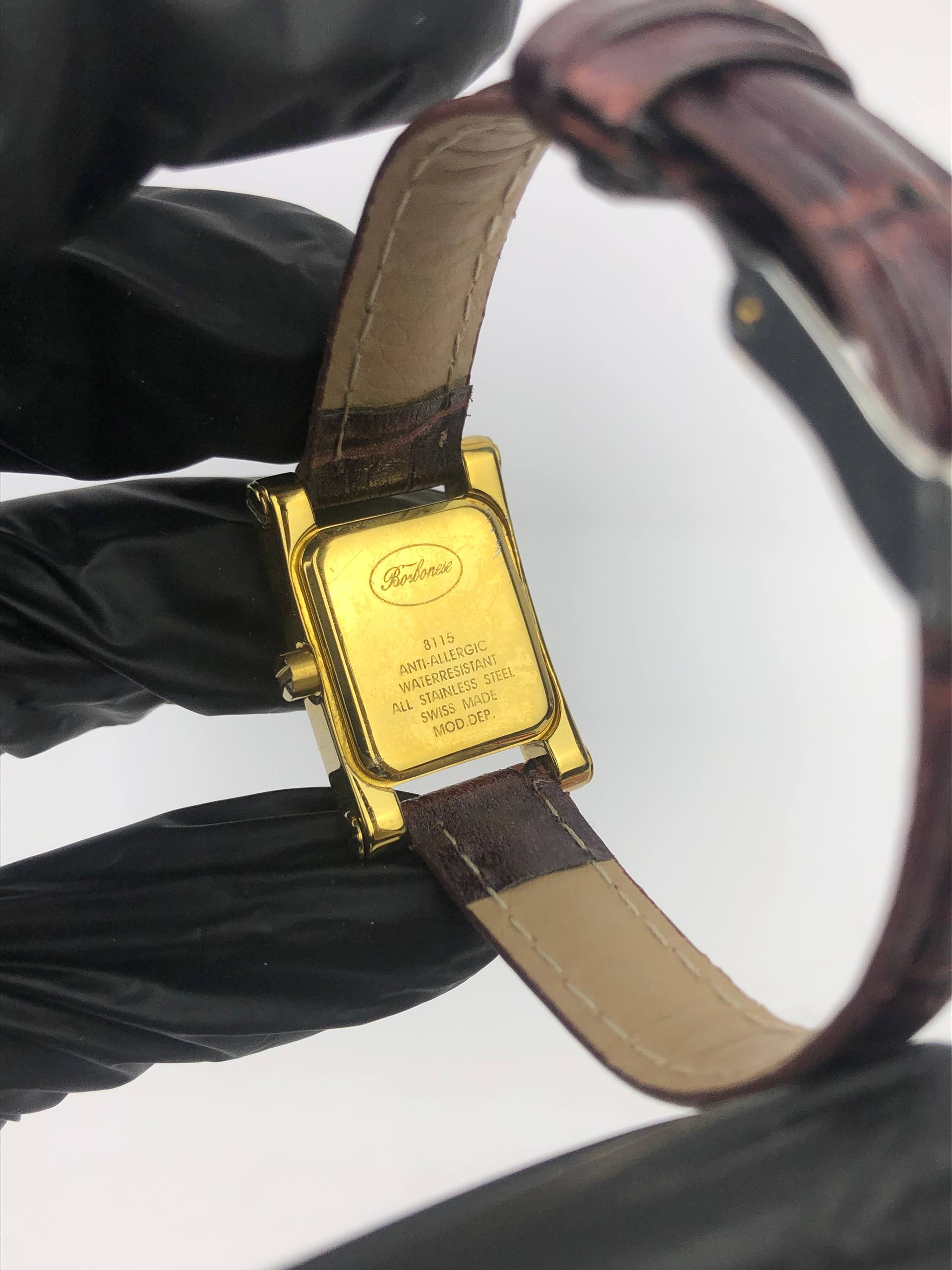 SWISSMADE BORBONESE LADIES TANK QUARTZ MOVEMENT - Gambar 7