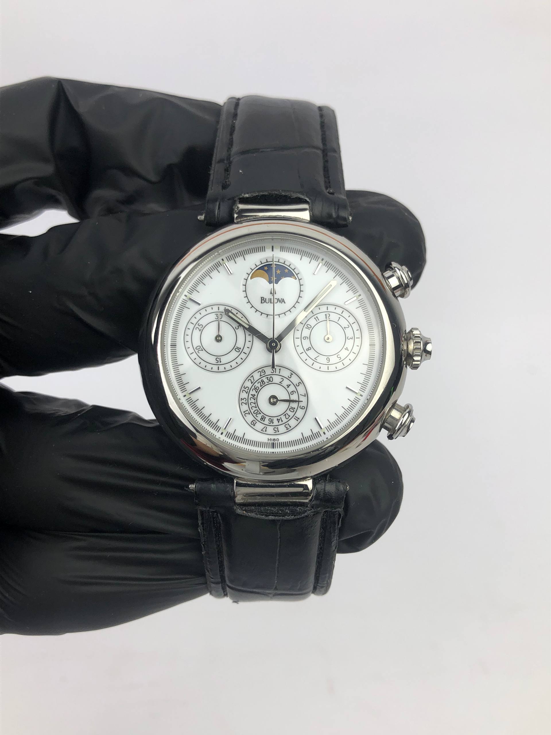 SWISSMADE BULOVA MOONPHASE CHRONOGRAPH ORIGINAL - Gambar 2