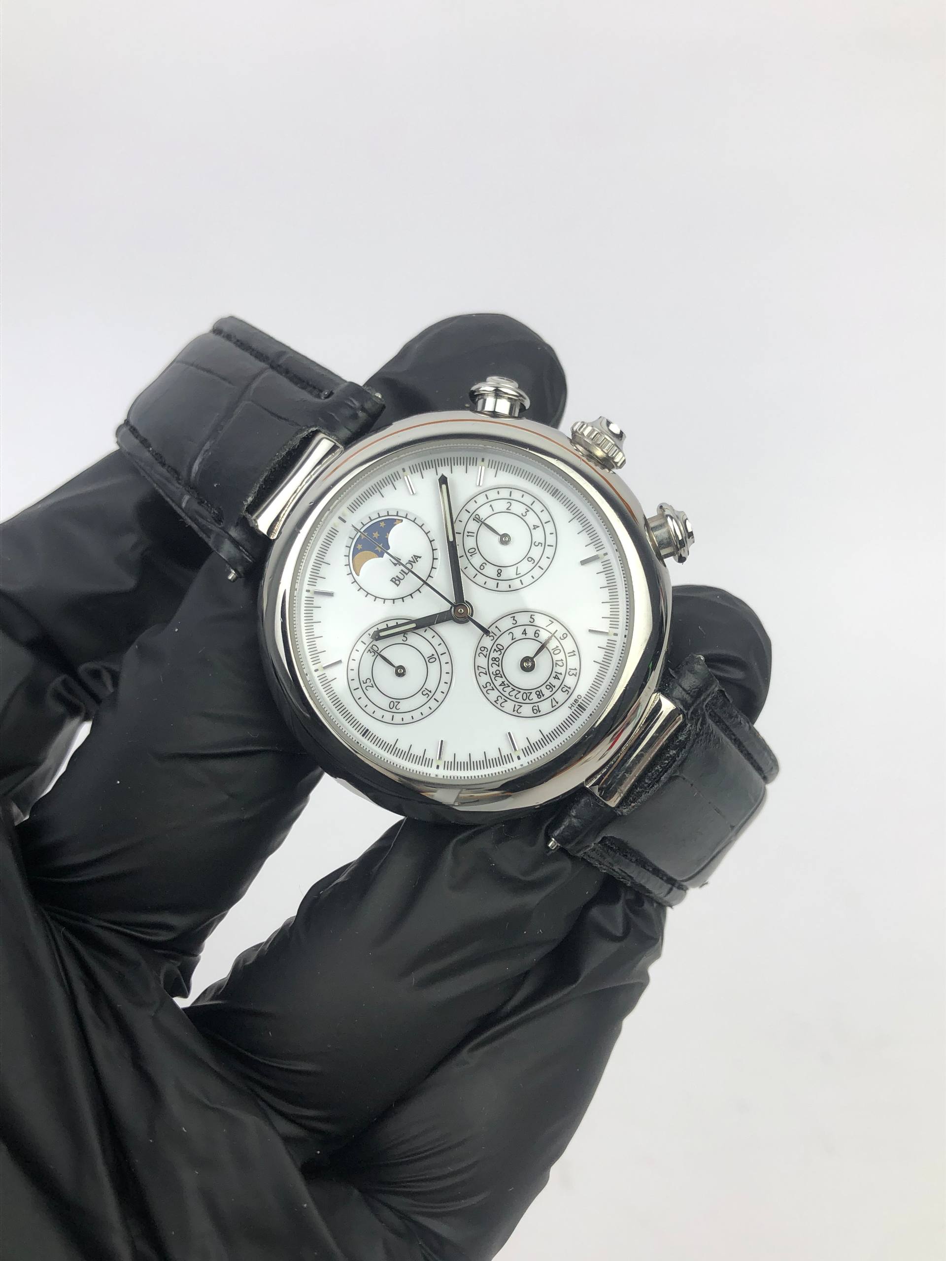SWISSMADE BULOVA MOONPHASE CHRONOGRAPH ORIGINAL - Gambar 4