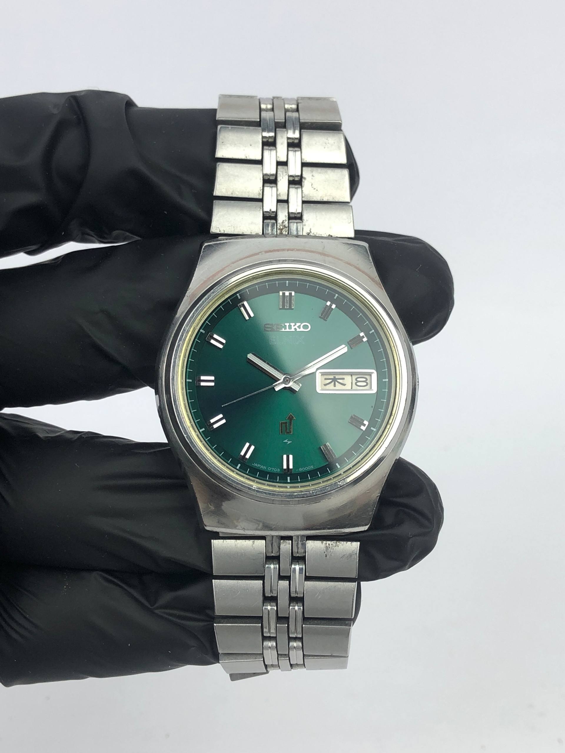 EKSLUSIF SEIKO ELNIX DAYDATE GREEN DIAL - Gambar 2