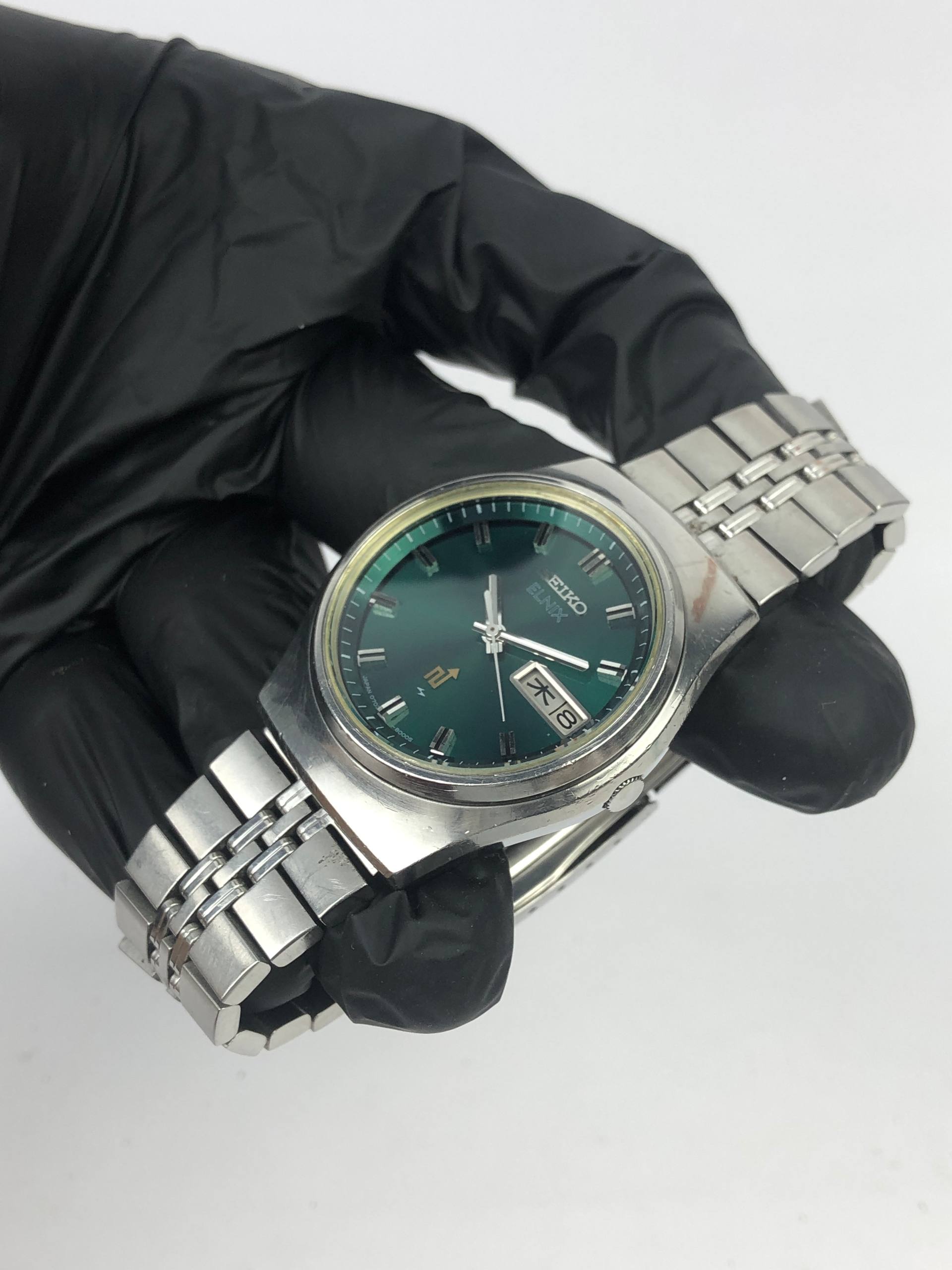 EKSLUSIF SEIKO ELNIX DAYDATE GREEN DIAL - Gambar 3