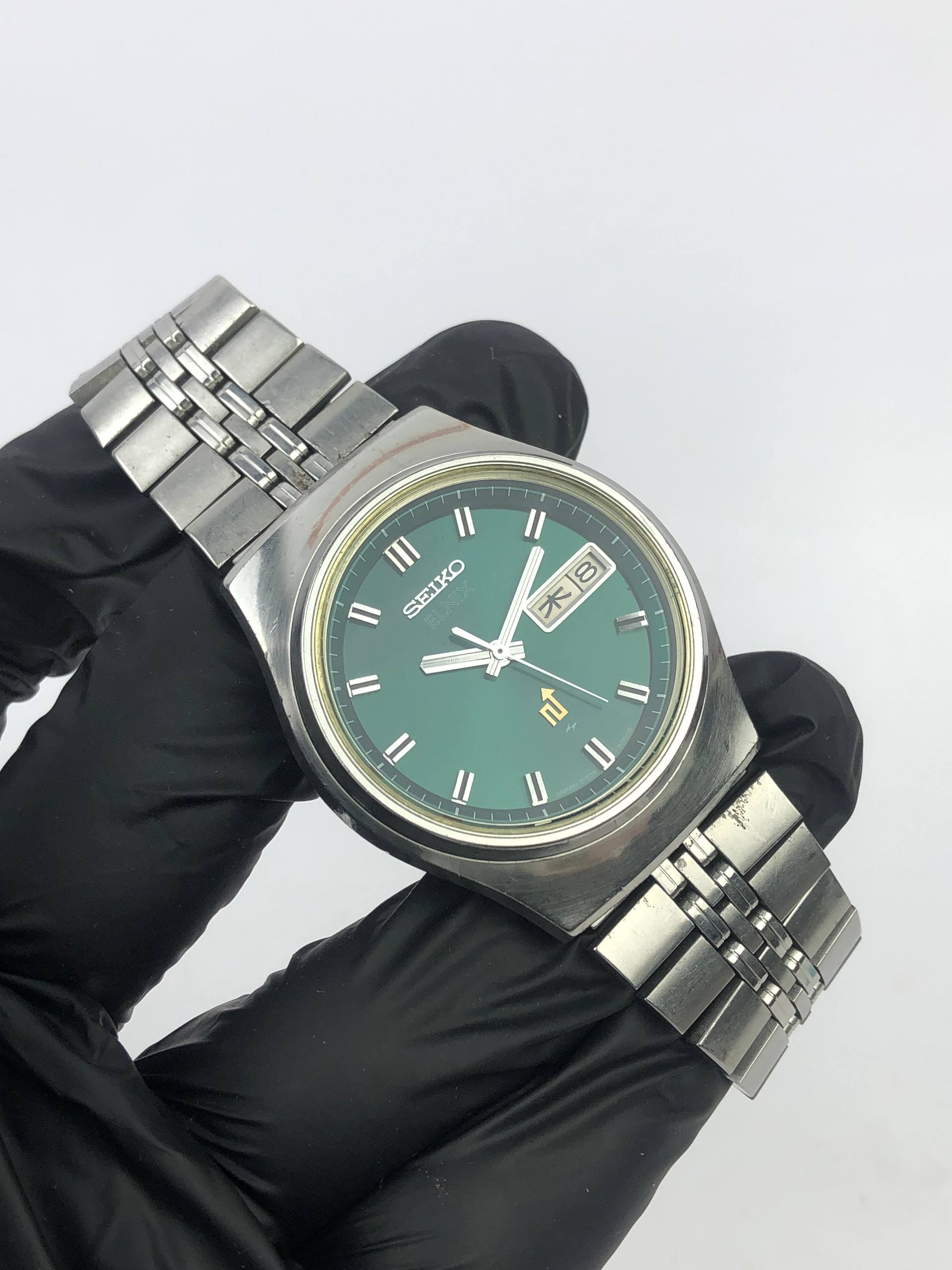 EKSLUSIF SEIKO ELNIX DAYDATE GREEN DIAL - Gambar 4