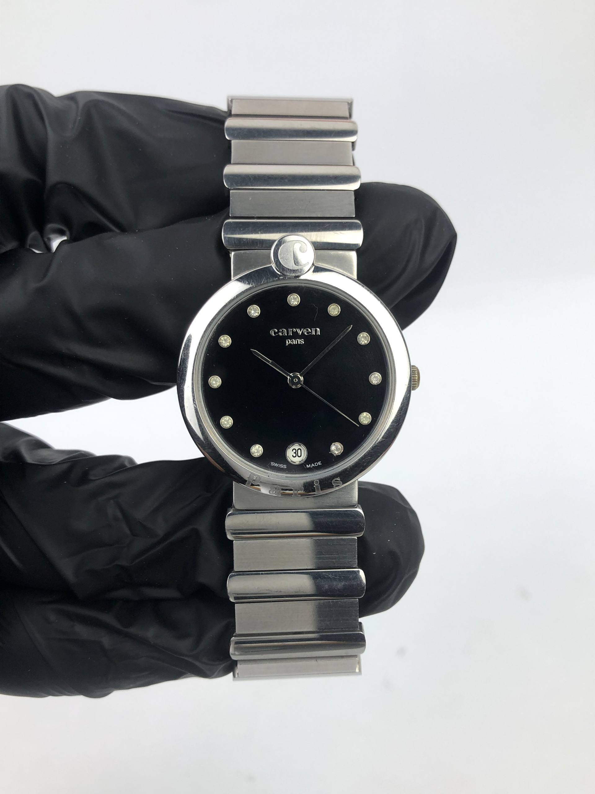 SWISSMADE CARVEN LADIES BEAUTIFUL INDEX DIAL ALL ORIGINAL - Gambar 2