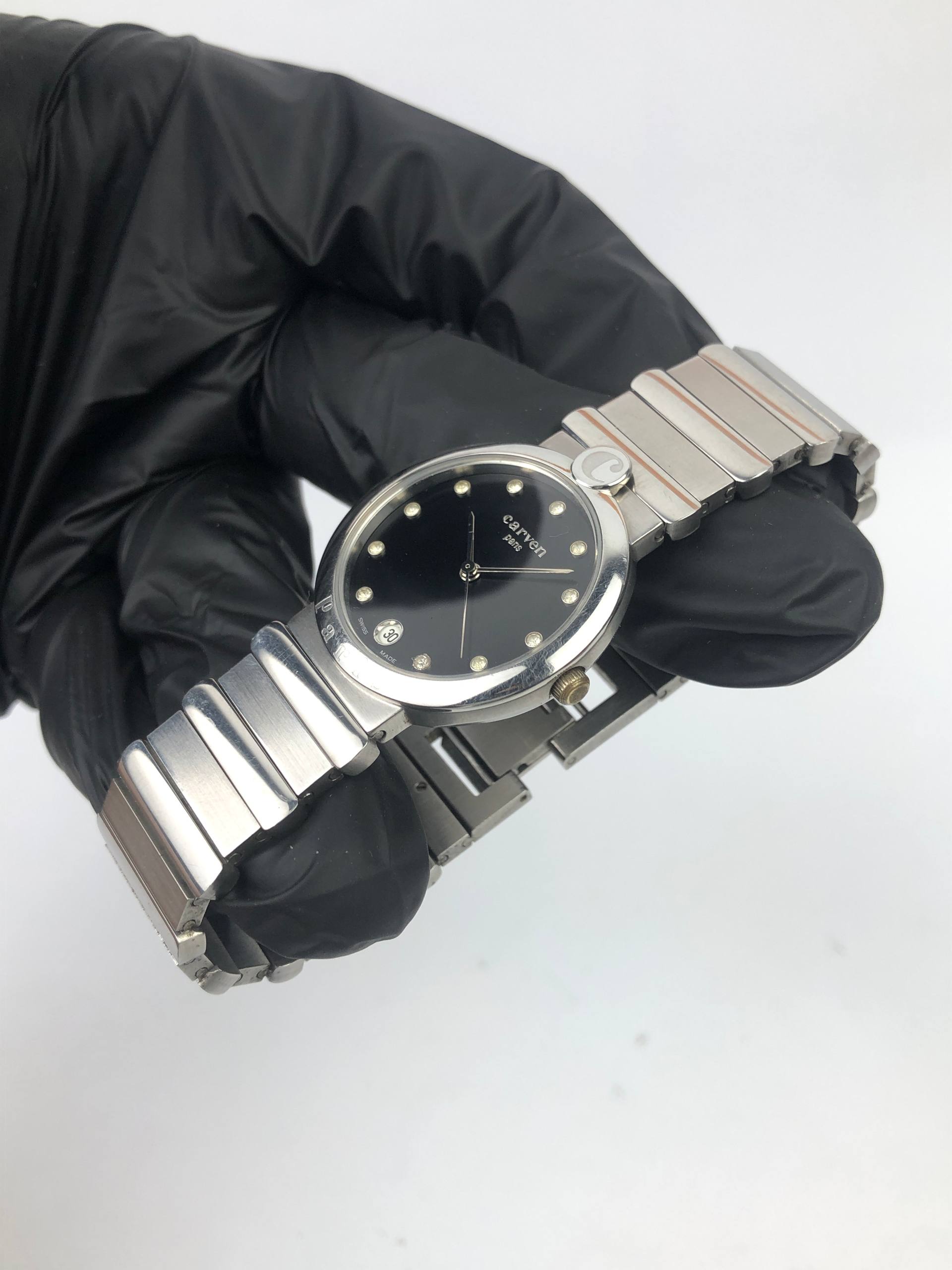 SWISSMADE CARVEN LADIES BEAUTIFUL INDEX DIAL ALL ORIGINAL - Gambar 3
