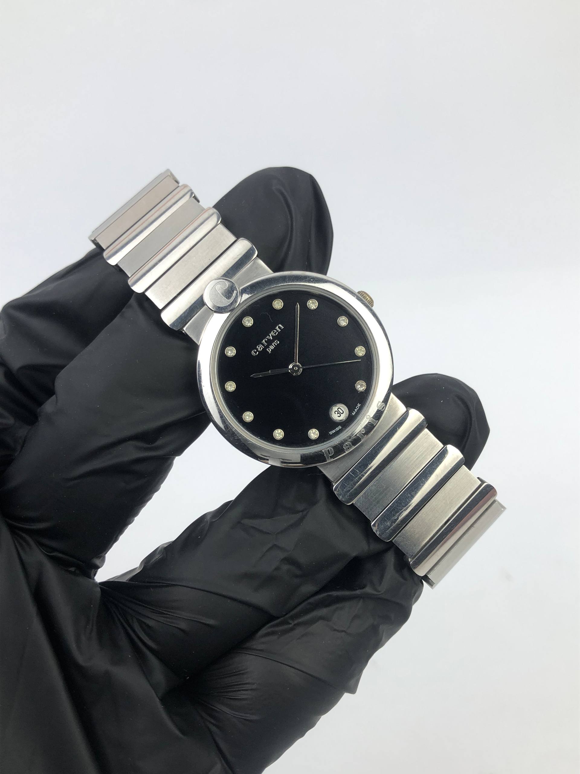 SWISSMADE CARVEN LADIES BEAUTIFUL INDEX DIAL ALL ORIGINAL - Gambar 4