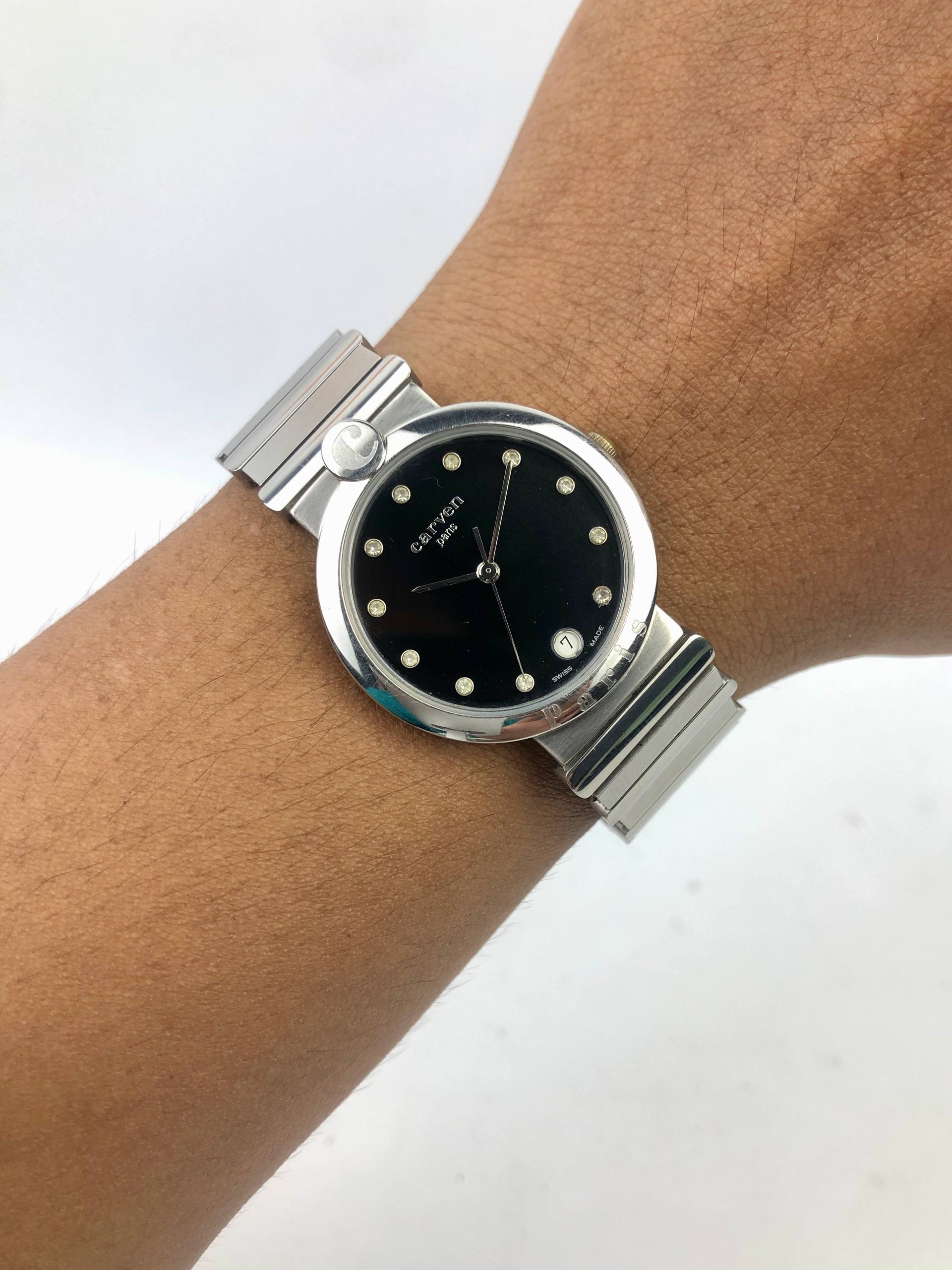 SWISSMADE CARVEN LADIES BEAUTIFUL INDEX DIAL ALL ORIGINAL