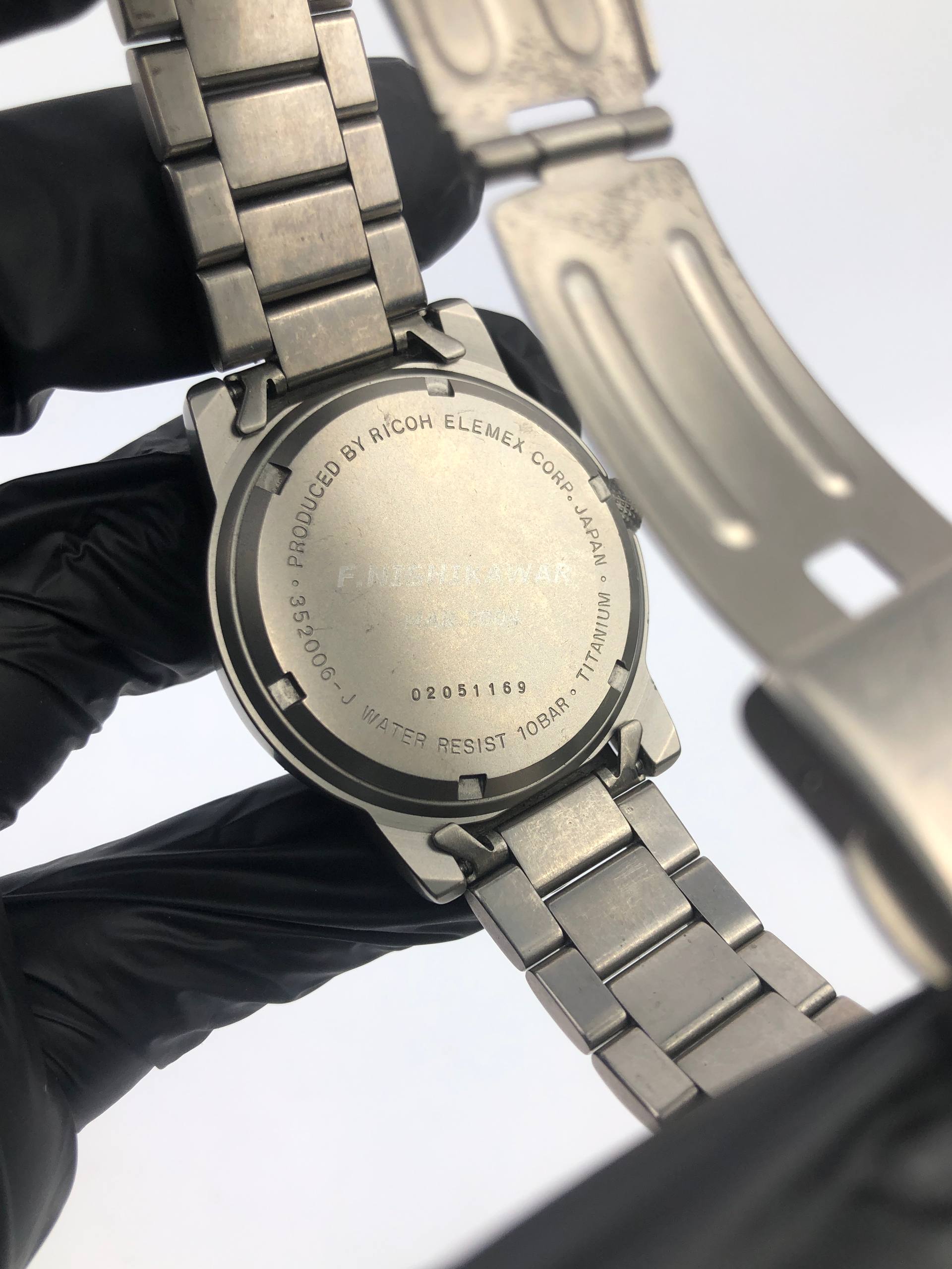 RICOH TERRA FULL LUME DIAL ALL TITANIUM - Gambar 9