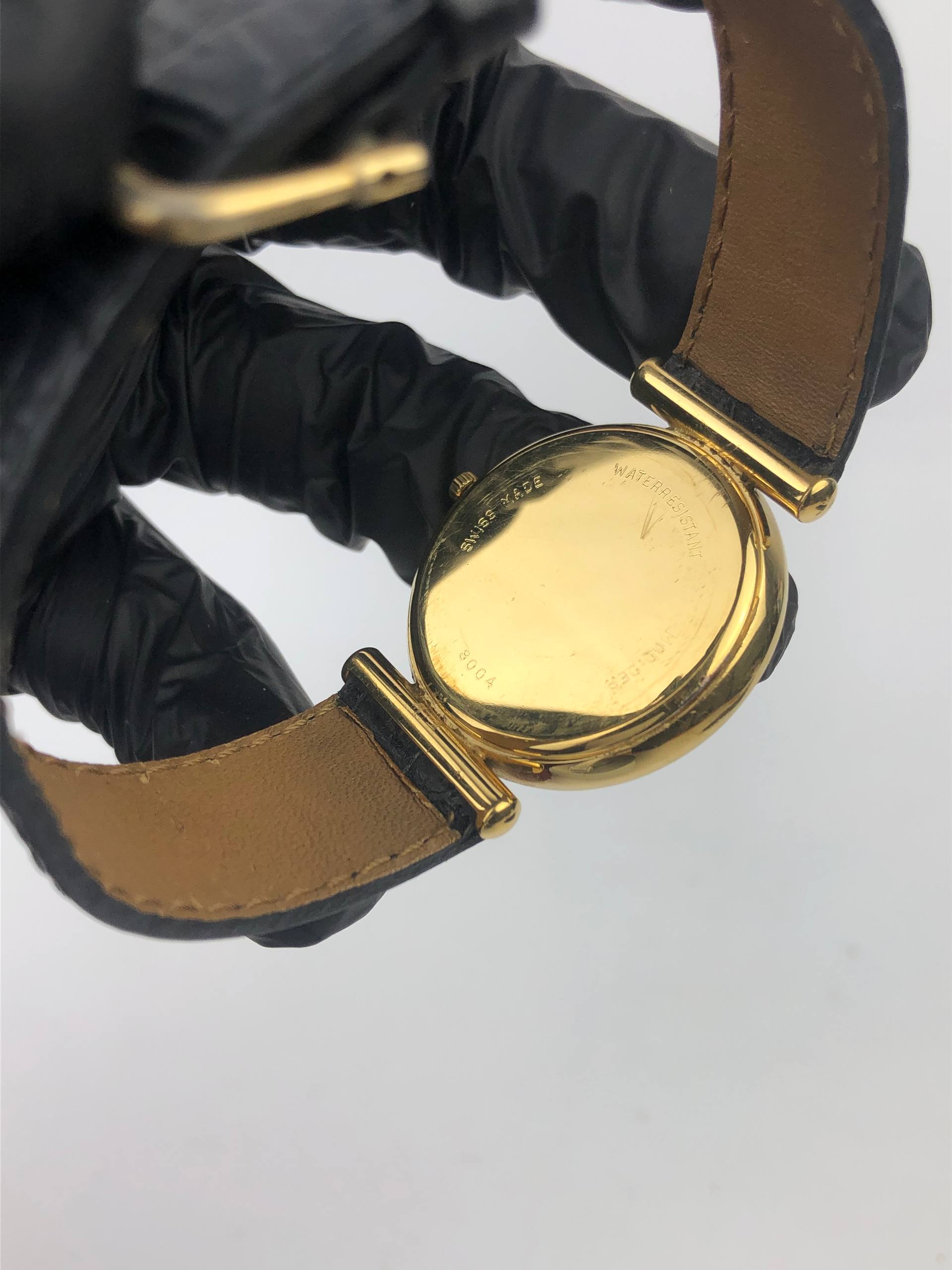 DRESSWATCH SWISS MARIO VALENTINO UNISEX SIZE GOLD PLATED - Gambar 8