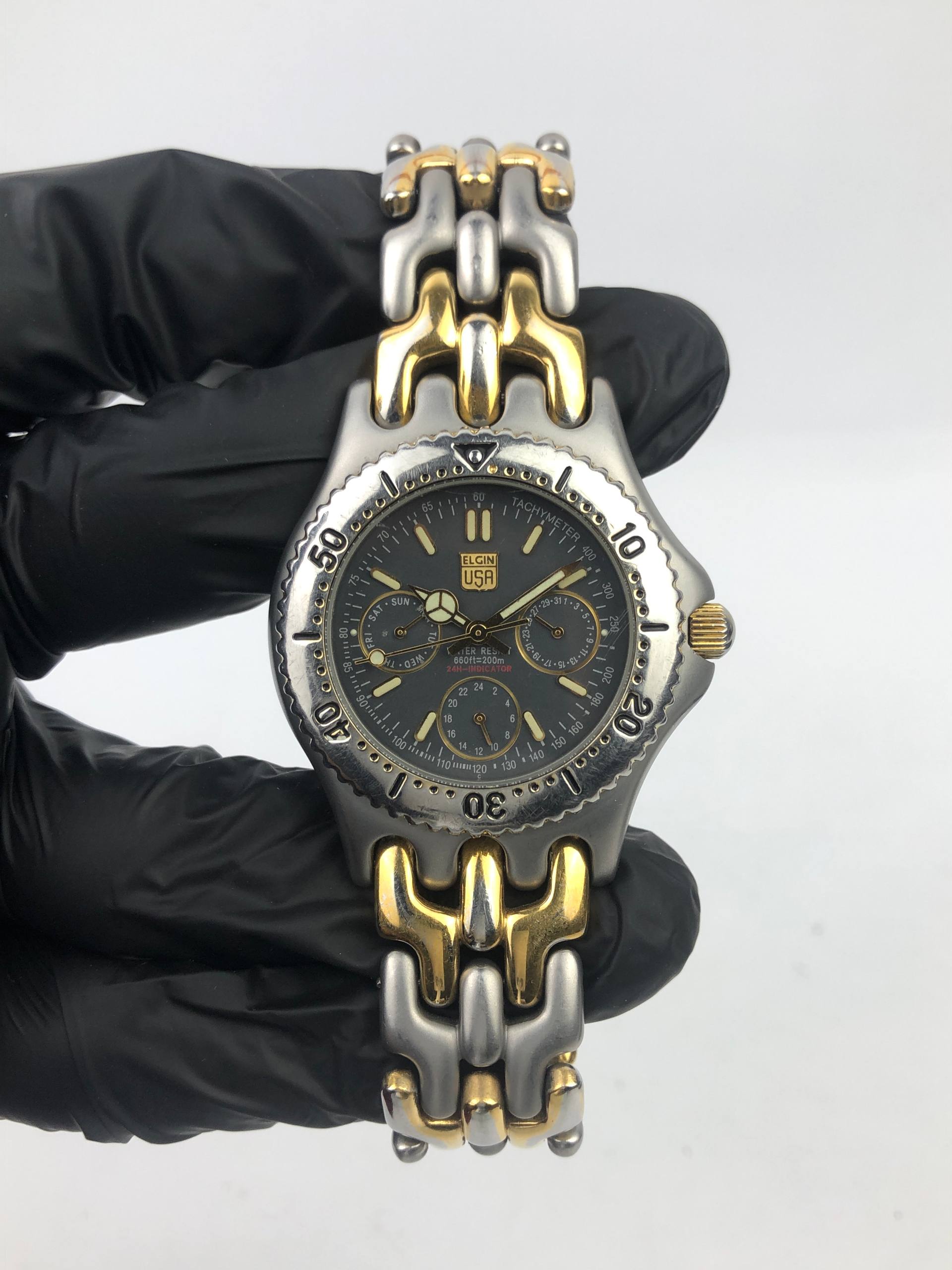 ELGIN USA DAYDATE FISHBONE BRACELET - Gambar 2