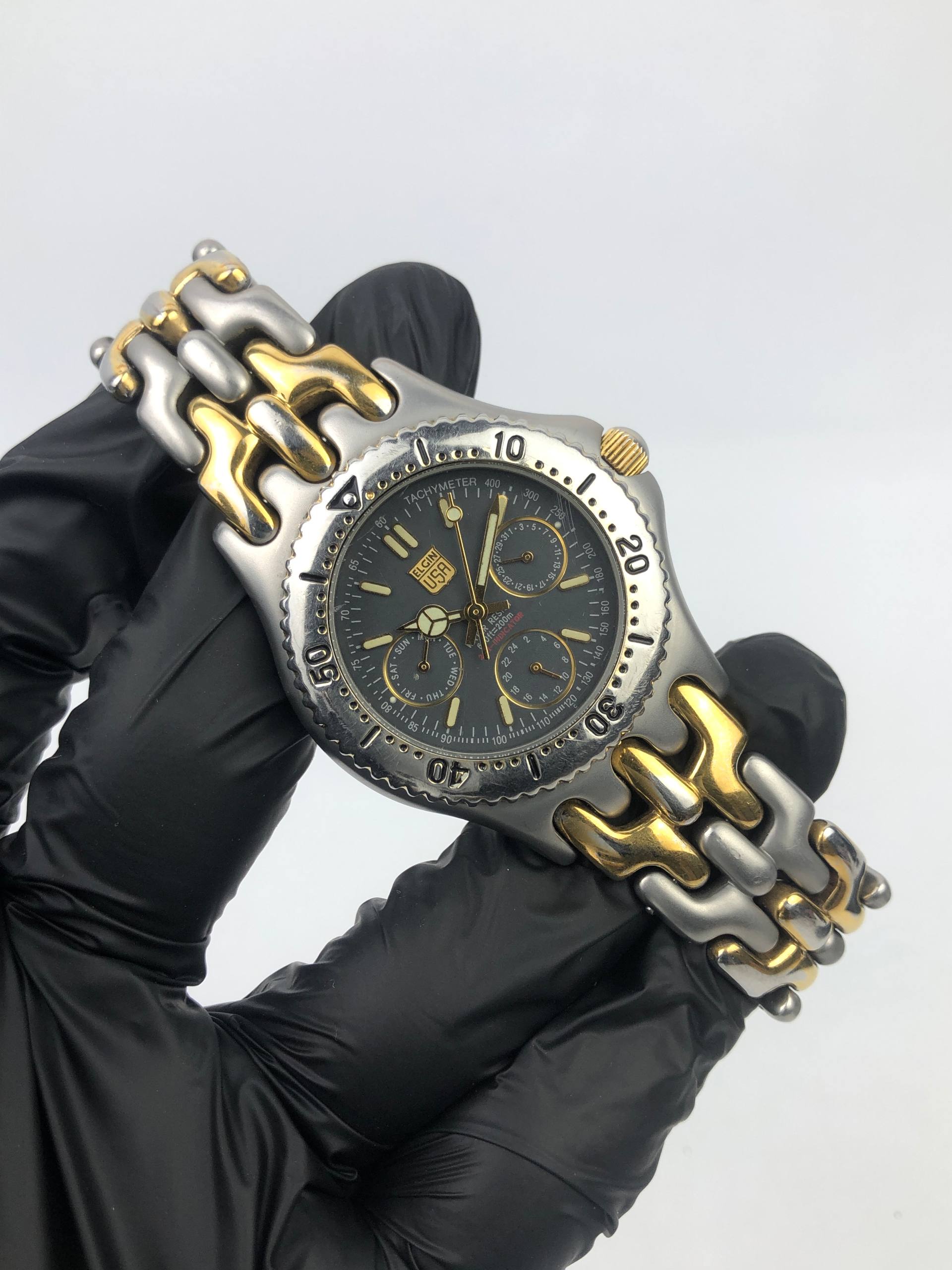 ELGIN USA DAYDATE FISHBONE BRACELET - Gambar 4