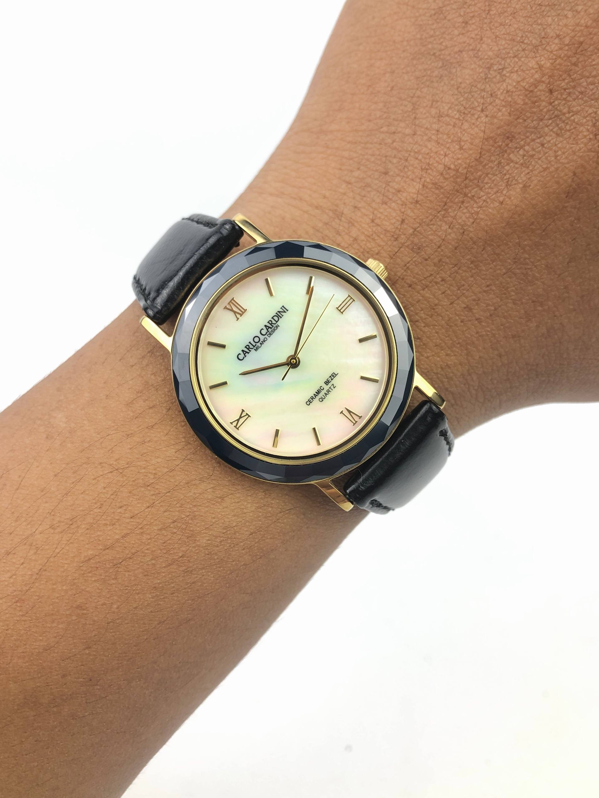 CERAMIC BEZEL CARLO CARDINI MOP DIAL UNISEX