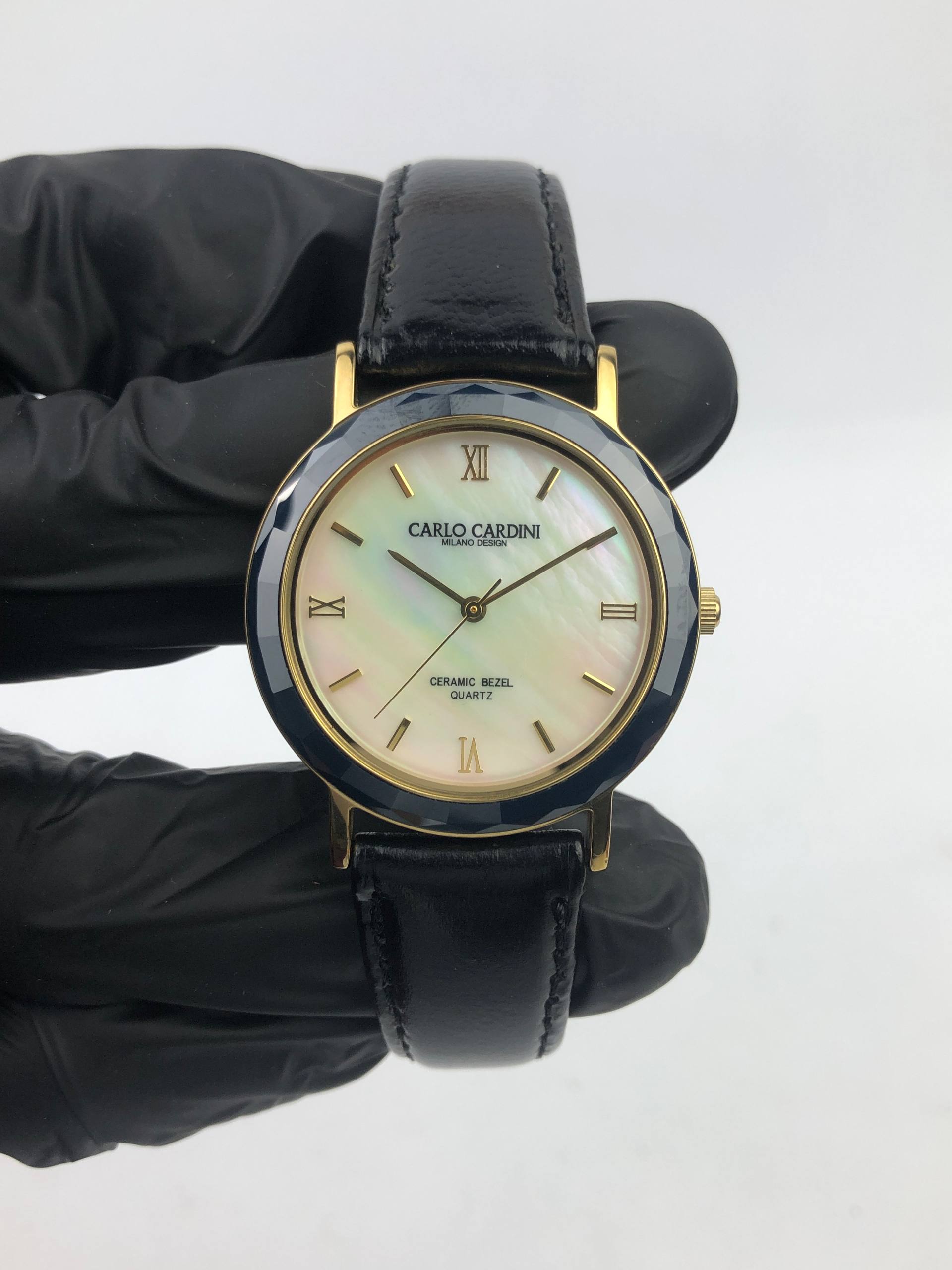 CERAMIC BEZEL CARLO CARDINI MOP DIAL UNISEX - Gambar 2