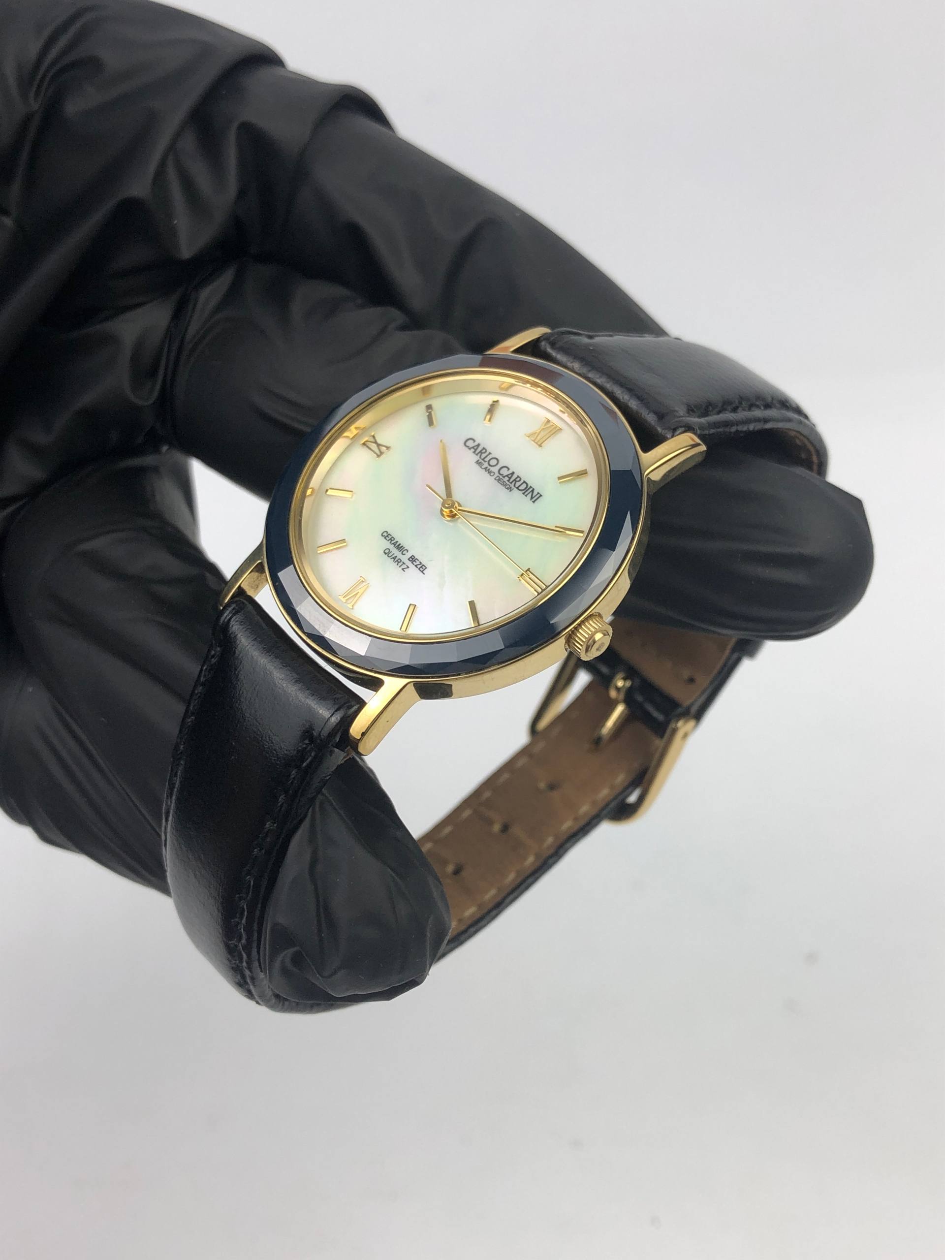 CERAMIC BEZEL CARLO CARDINI MOP DIAL UNISEX - Gambar 3