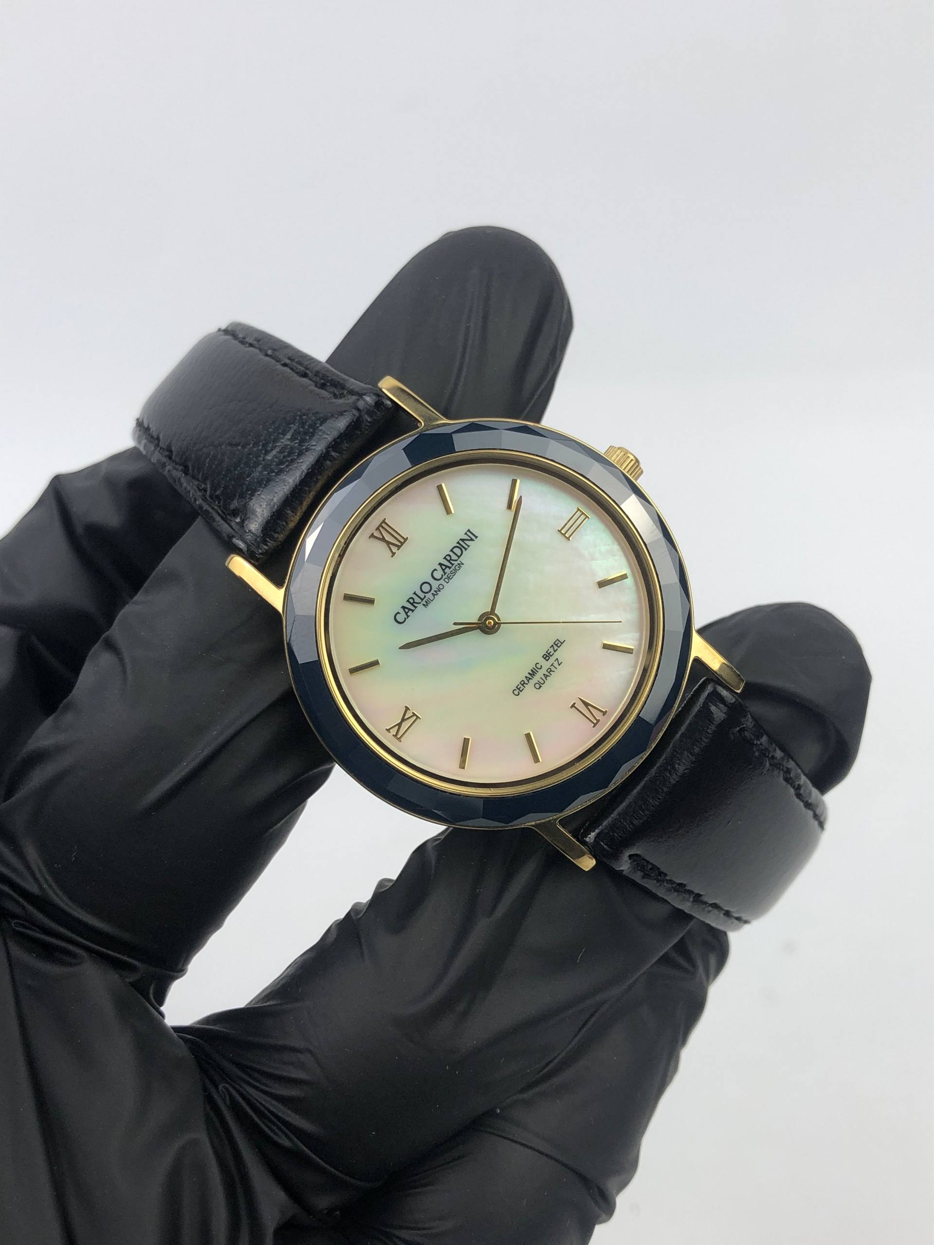 CERAMIC BEZEL CARLO CARDINI MOP DIAL UNISEX - Gambar 4