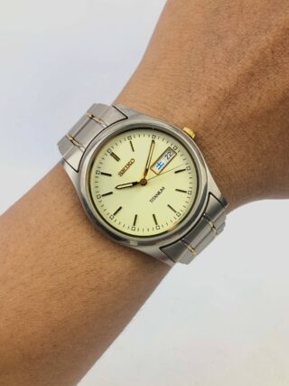 SEIKO SPIRIT DAYDATE TITANIUM ALL ORIGINAL