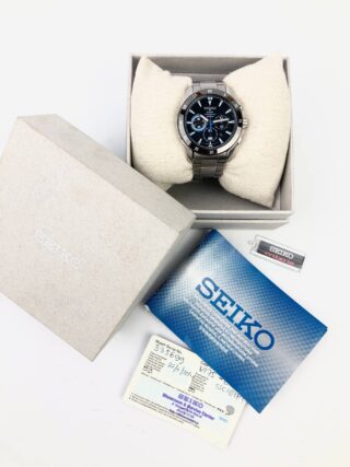 SEIKO SOLAR CHRONOGRAPH SSCP181p1 SWIPE SECOND HAND ALL ORIGINAL
