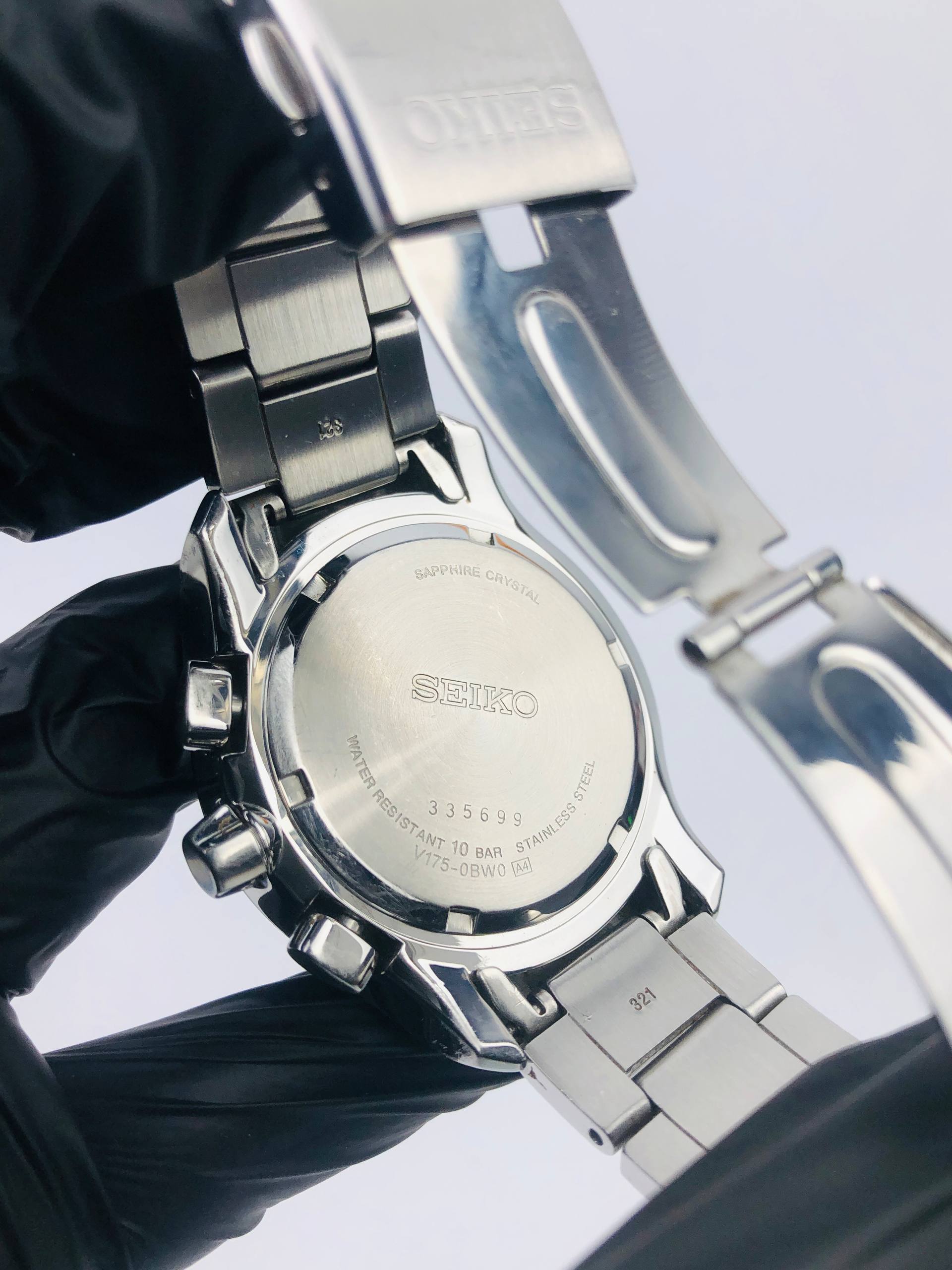 SEIKO SOLAR CHRONOGRAPH SSCP181p1 SWIPE SECOND HAND ALL ORIGINAL - Gambar 10