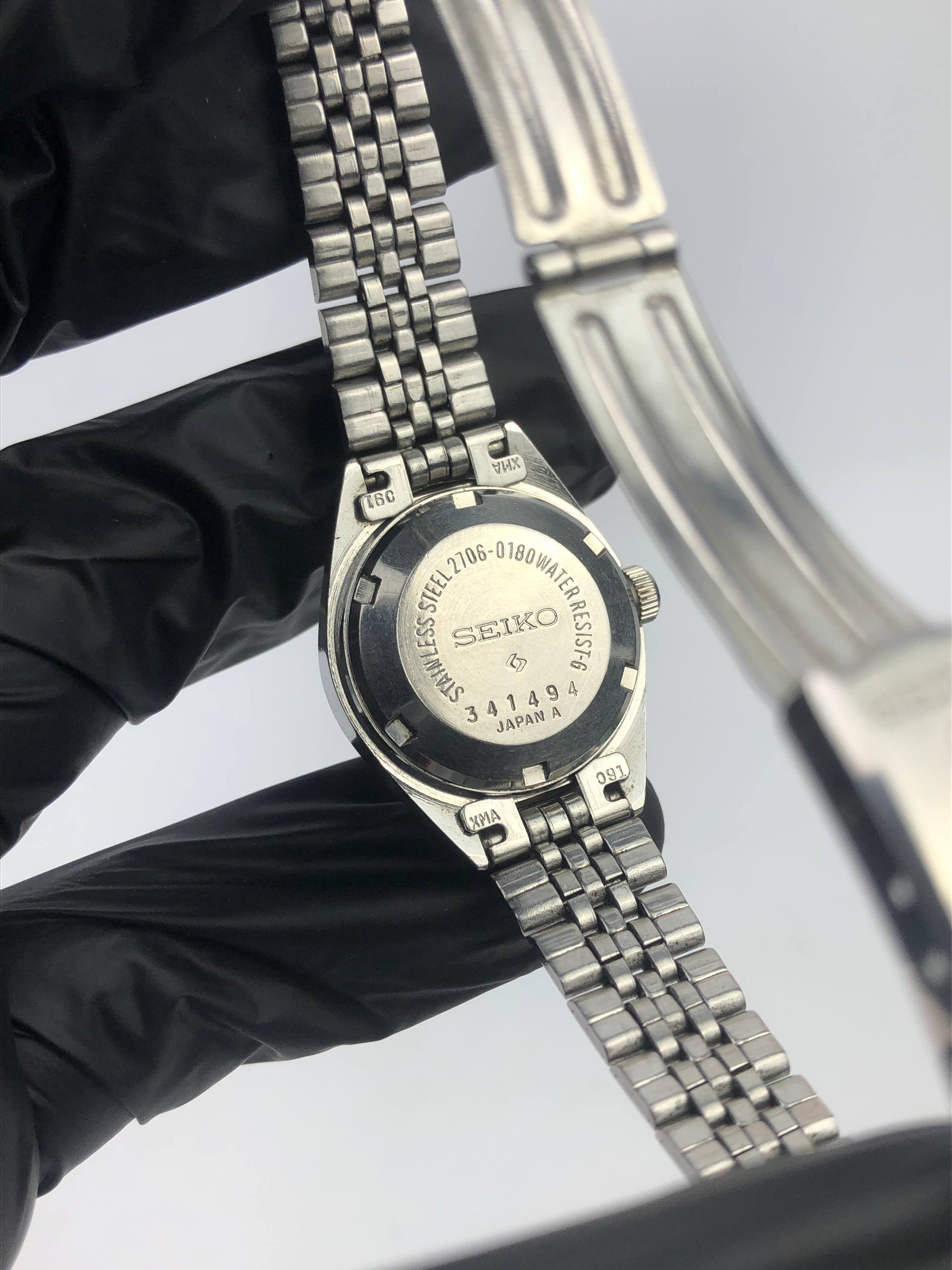 SEIKO LADIES BLUE DIAL AUTOMATIC ALL ORIGINAL - Gambar 8