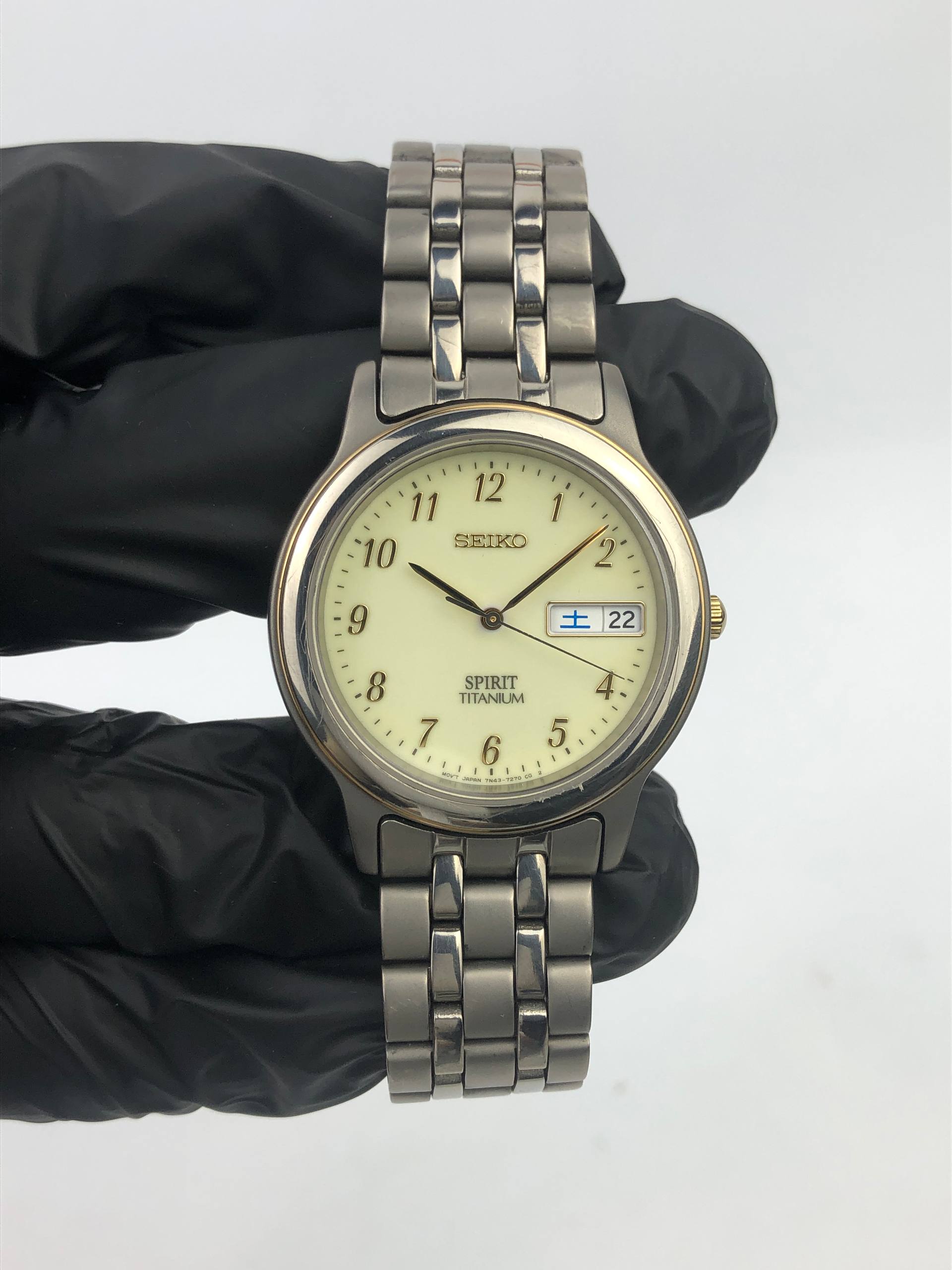 SEIKO SPIRIT FULL TITANIUM LUME DIAL DAYDATE - Gambar 2