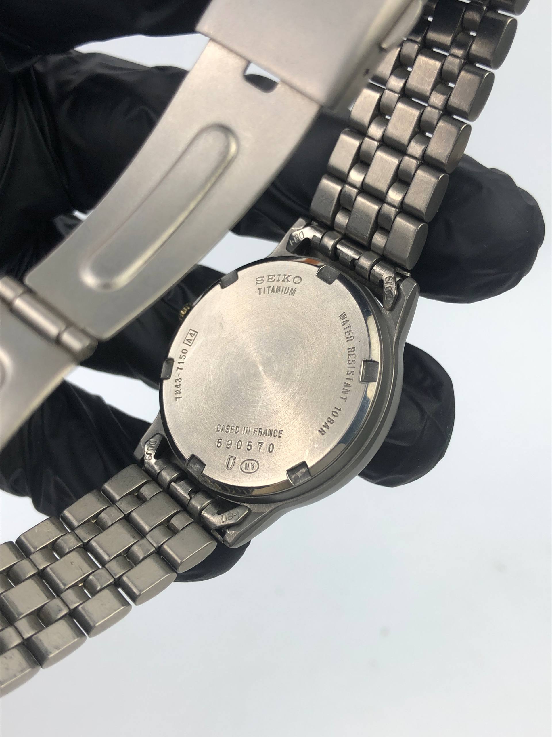 SEIKO SPIRIT FULL TITANIUM LUME DIAL DAYDATE - Gambar 9