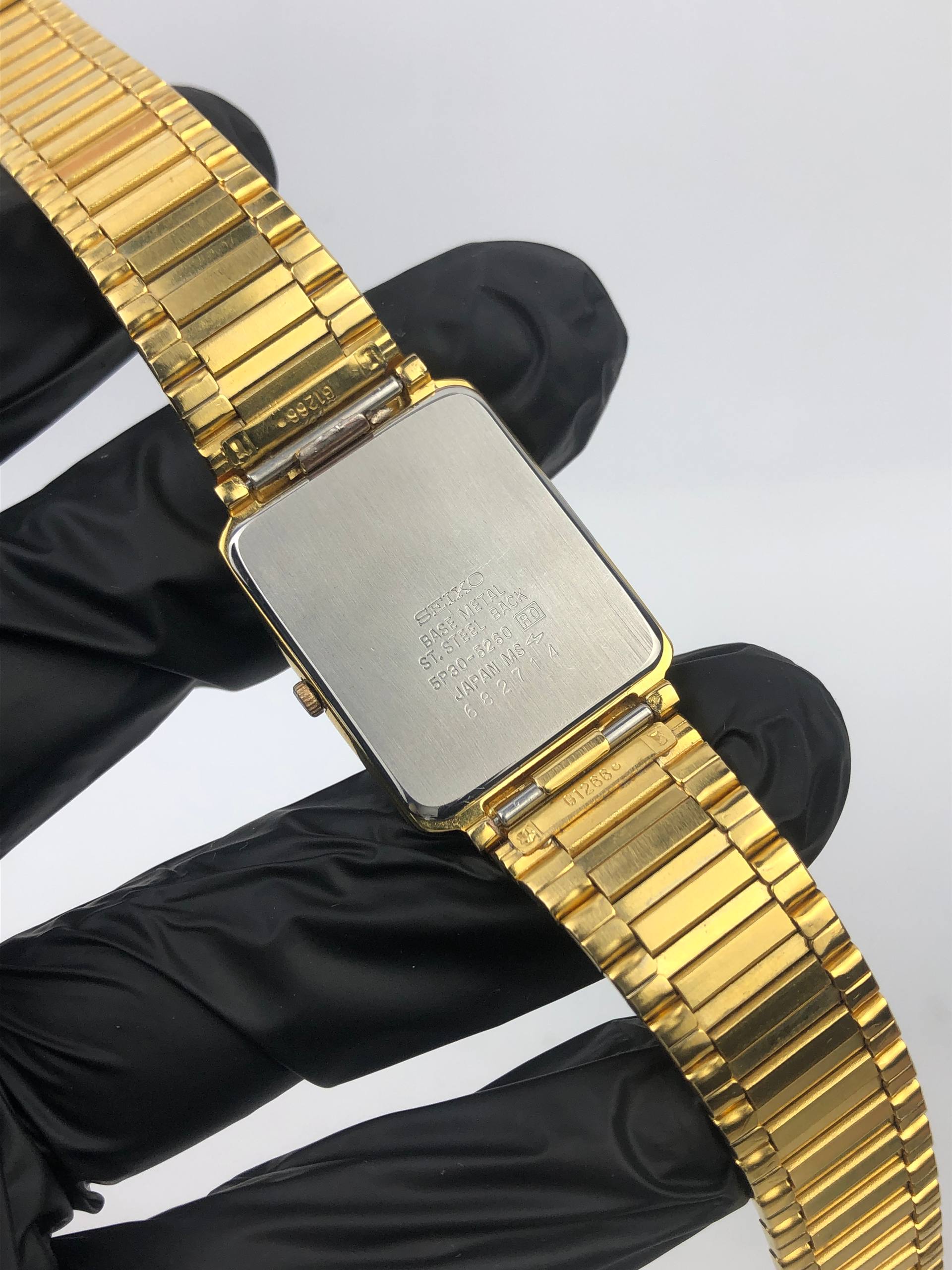 SEIKO GALAXY TANK GOLD MAROON DIAL (RARE DIAL) - Gambar 8