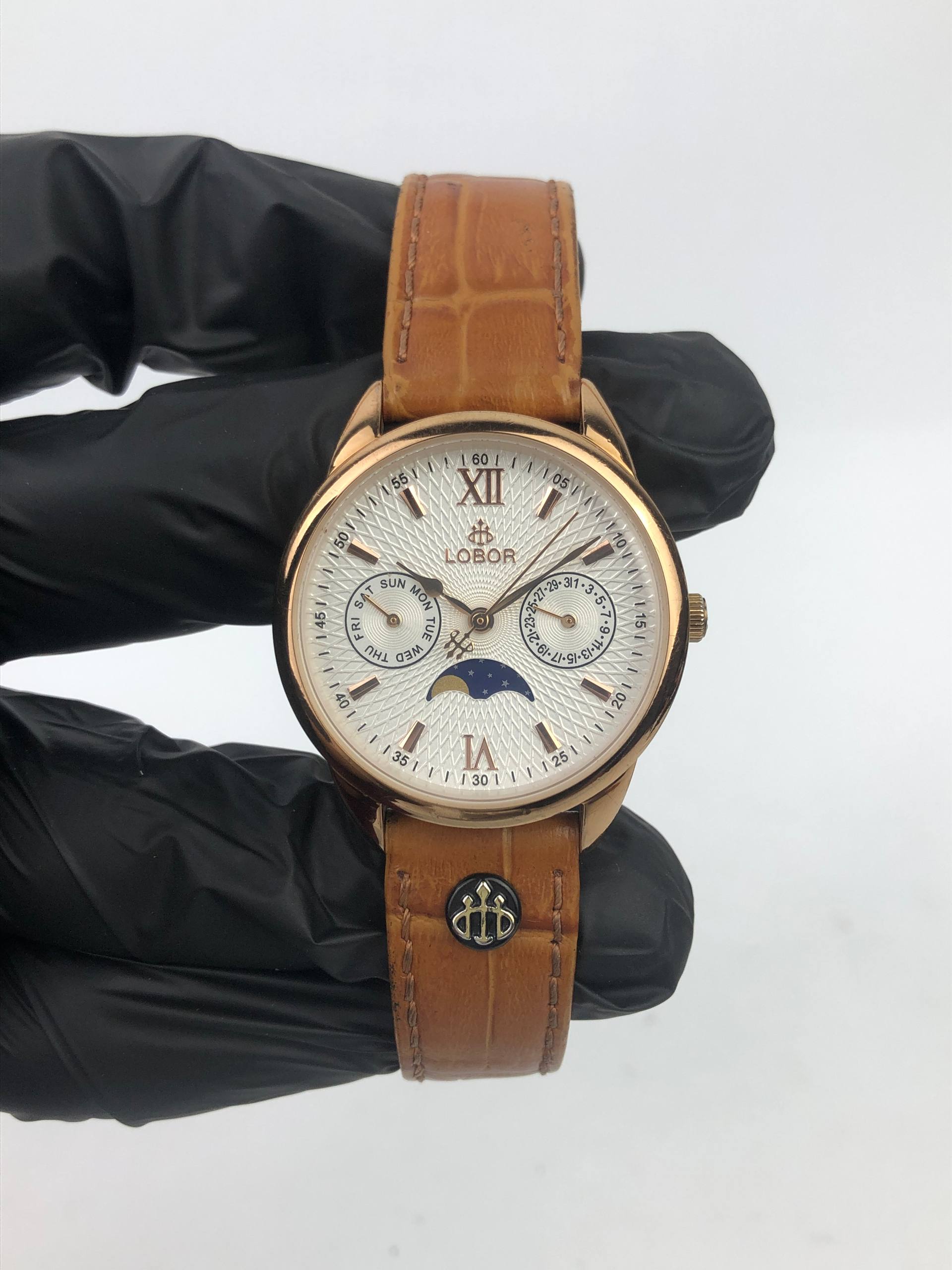 PERIHELION BROWN LOBOR SYMETRICAL SUBDIAL & MOONPHASE - Gambar 2