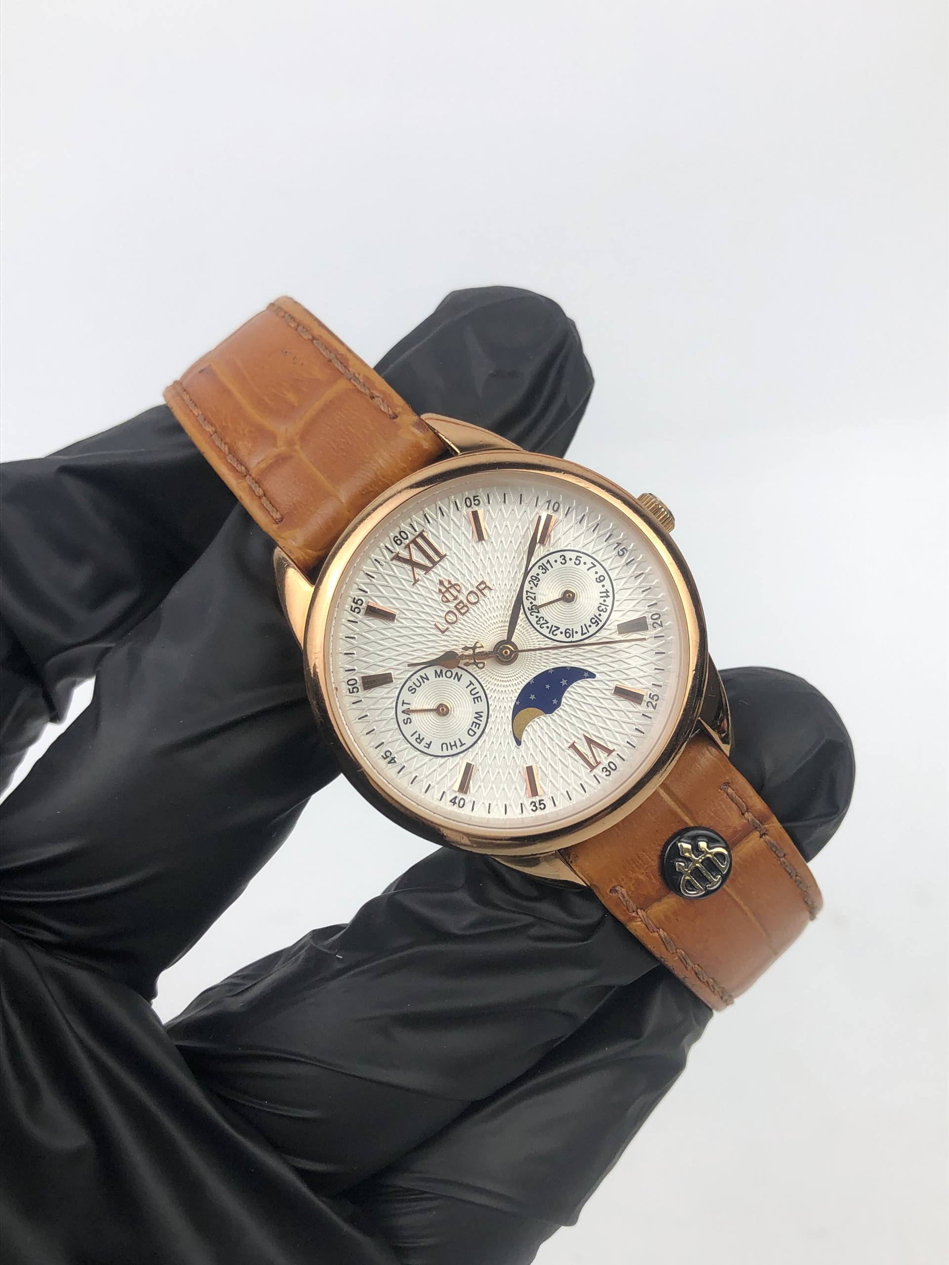 PERIHELION BROWN LOBOR SYMETRICAL SUBDIAL & MOONPHASE - Gambar 4