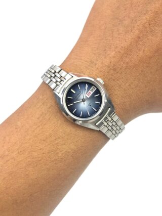 SEIKO LADIES BLUE DIAL AUTOMATIC ALL ORIGINAL