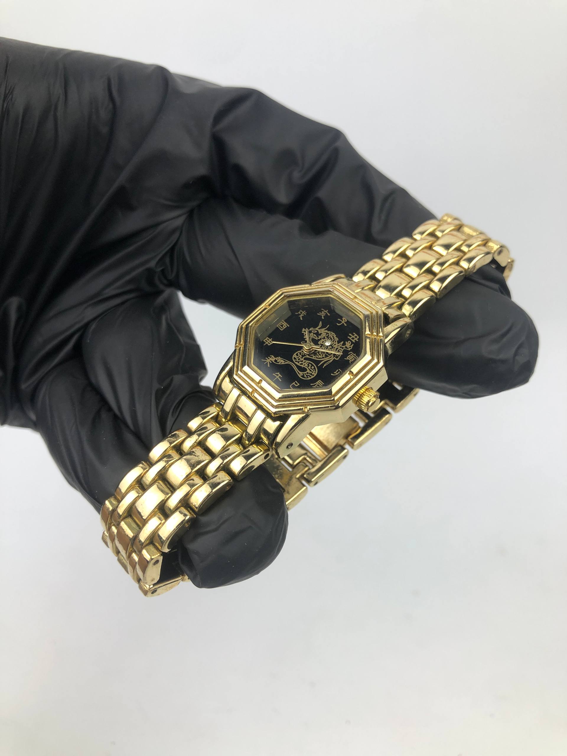 DRAGON WATCH YINYANG OCTAGON QUARTZ MOVEMENT - Gambar 4