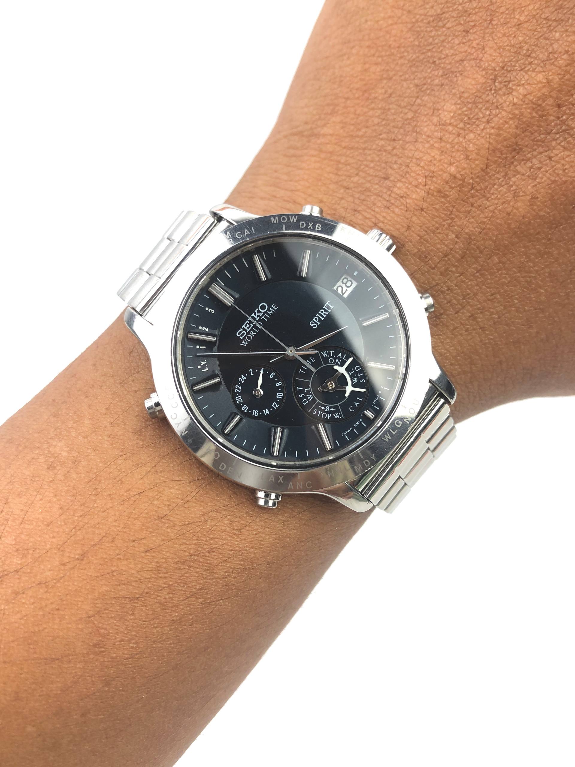SEIKO SPIRIT WORLDTIME QUARTZ ALL ORIGINAL