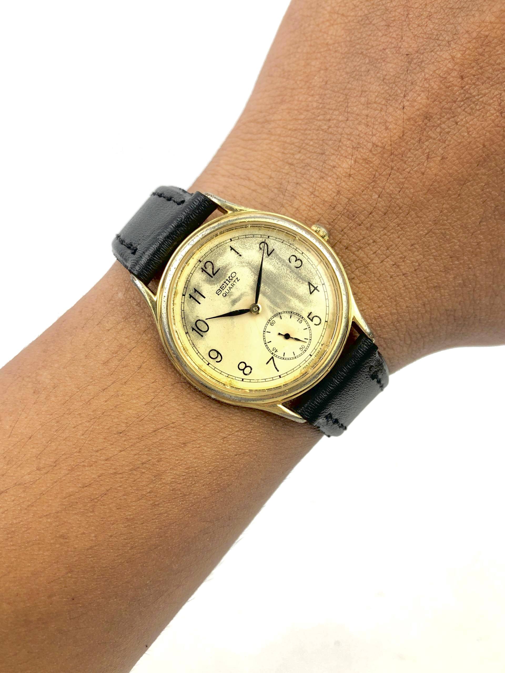 SEIKO QUARTZ SUB SECOND DIAL AGING