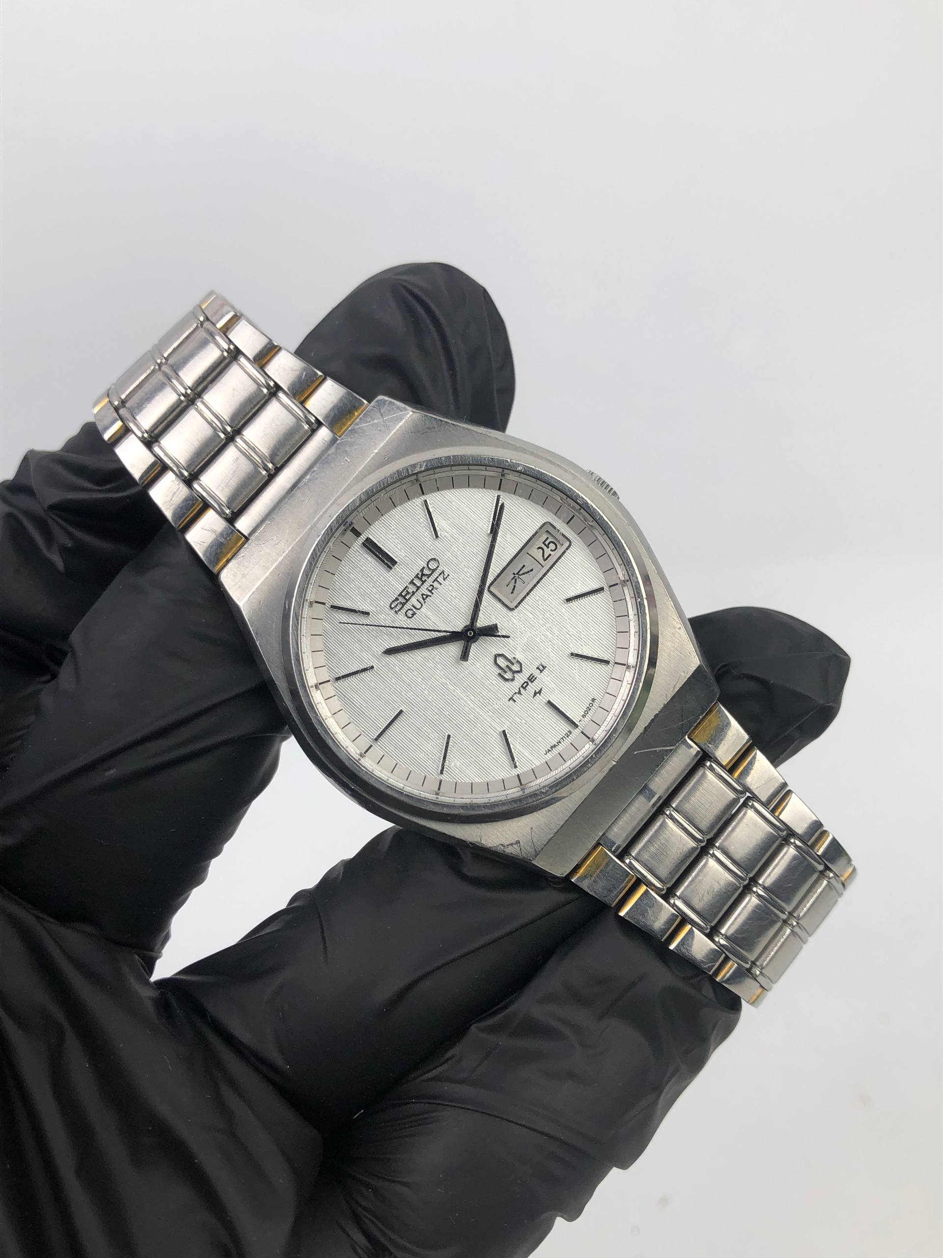 SEIKO SILVERWAVE TYPE II DAYDATE LINEN DIAL - Gambar 3