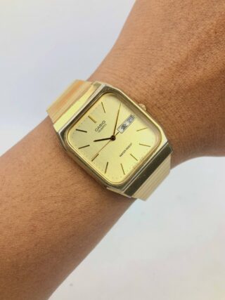 CASIO ANALOG SQUARE DAYDATE ALL ORI
