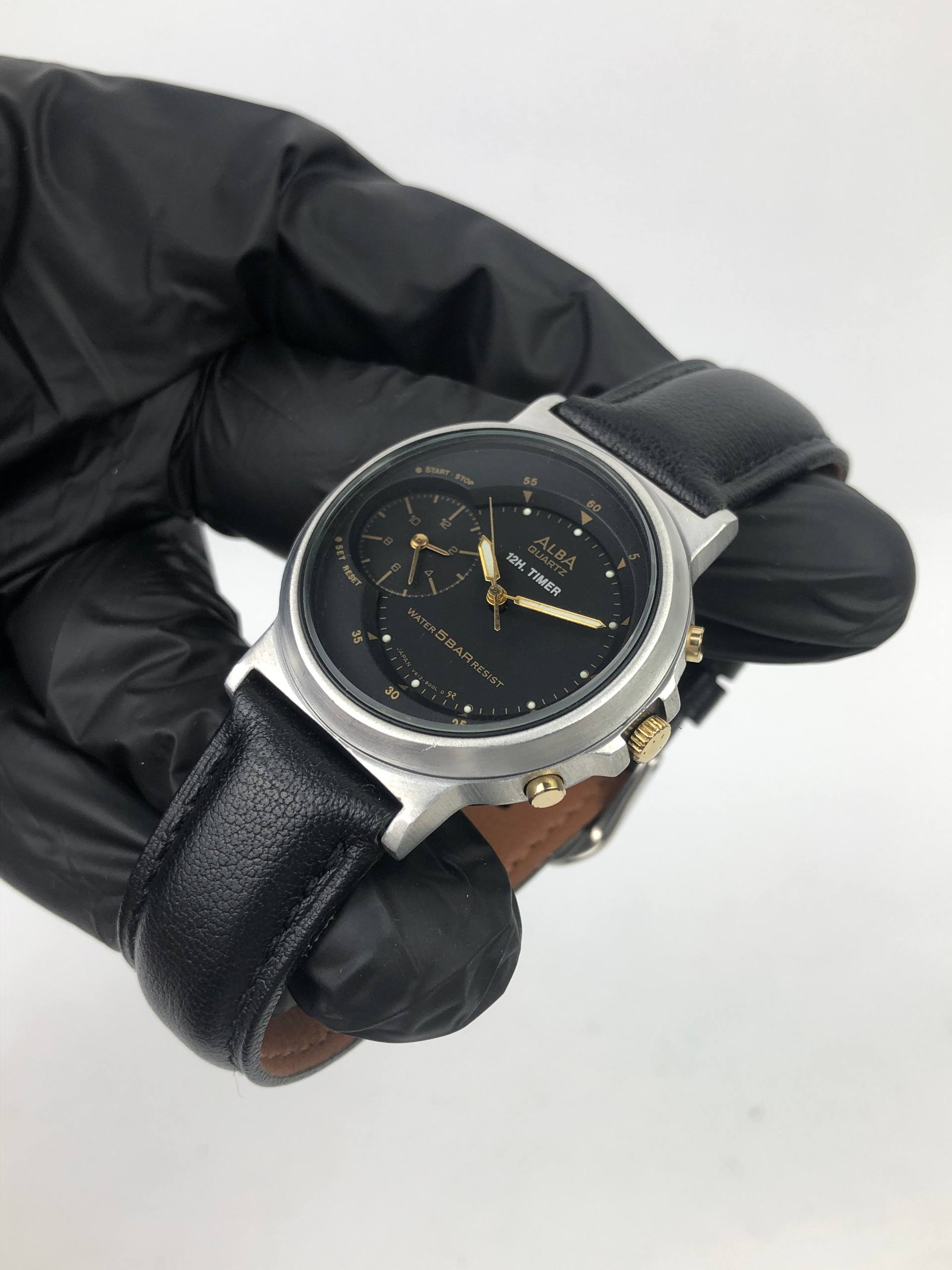 JAPAN SEIKO|ALBA QUARTZ TIMER 12H RARE - Gambar 3